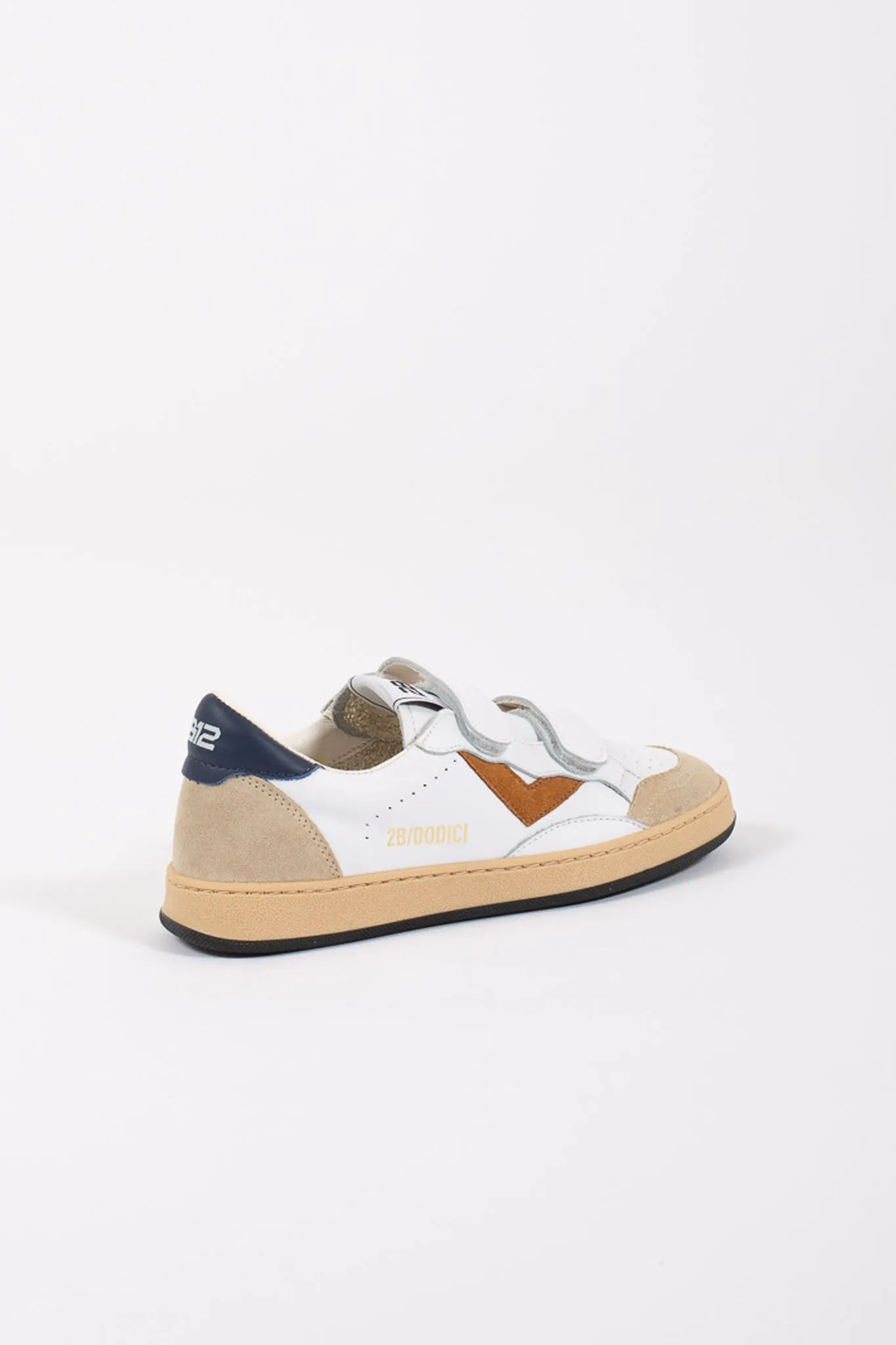 2b12 Sneakers Strappo Retro Blu Bianco Bambino