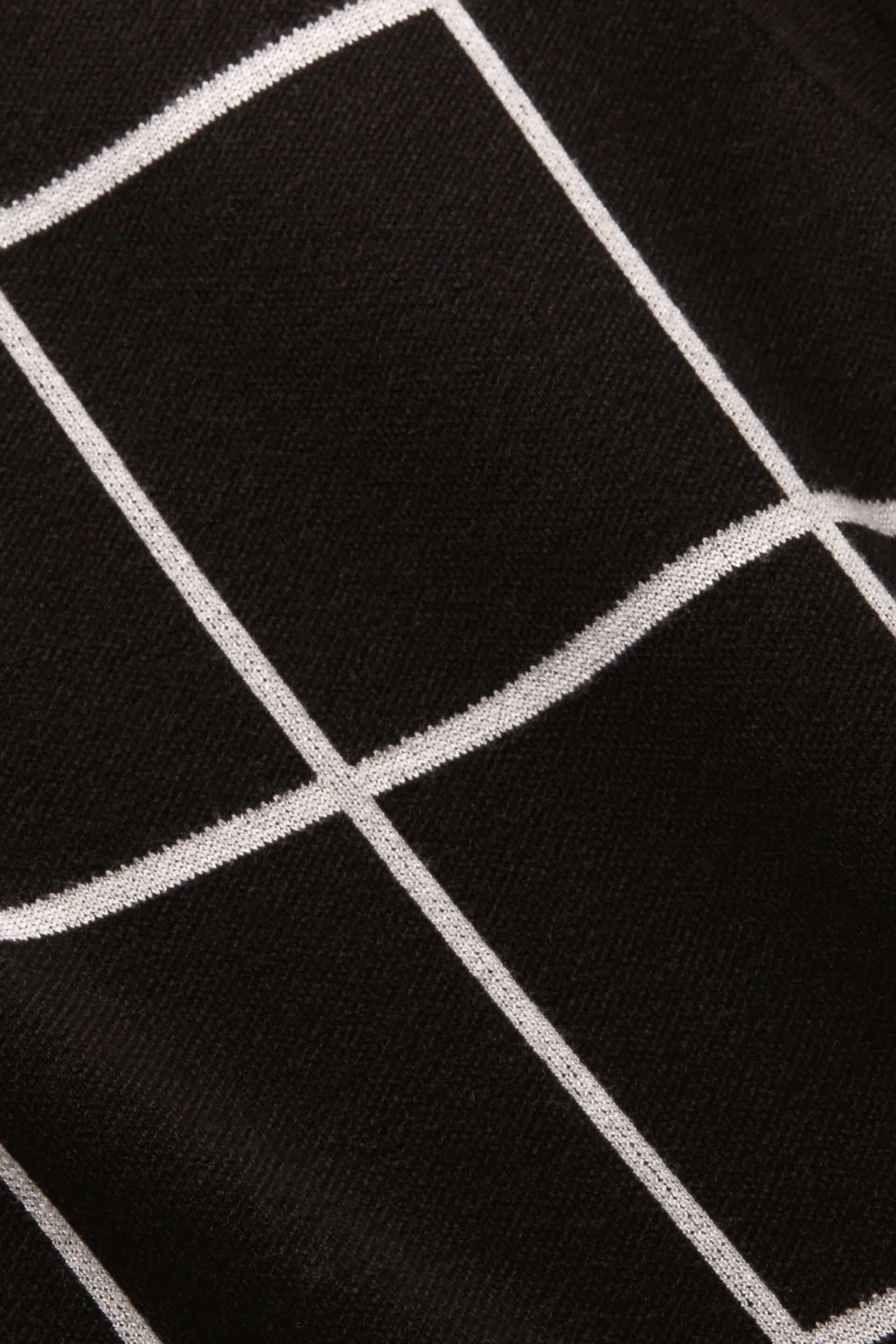 Abito midi senza maniche jacquard