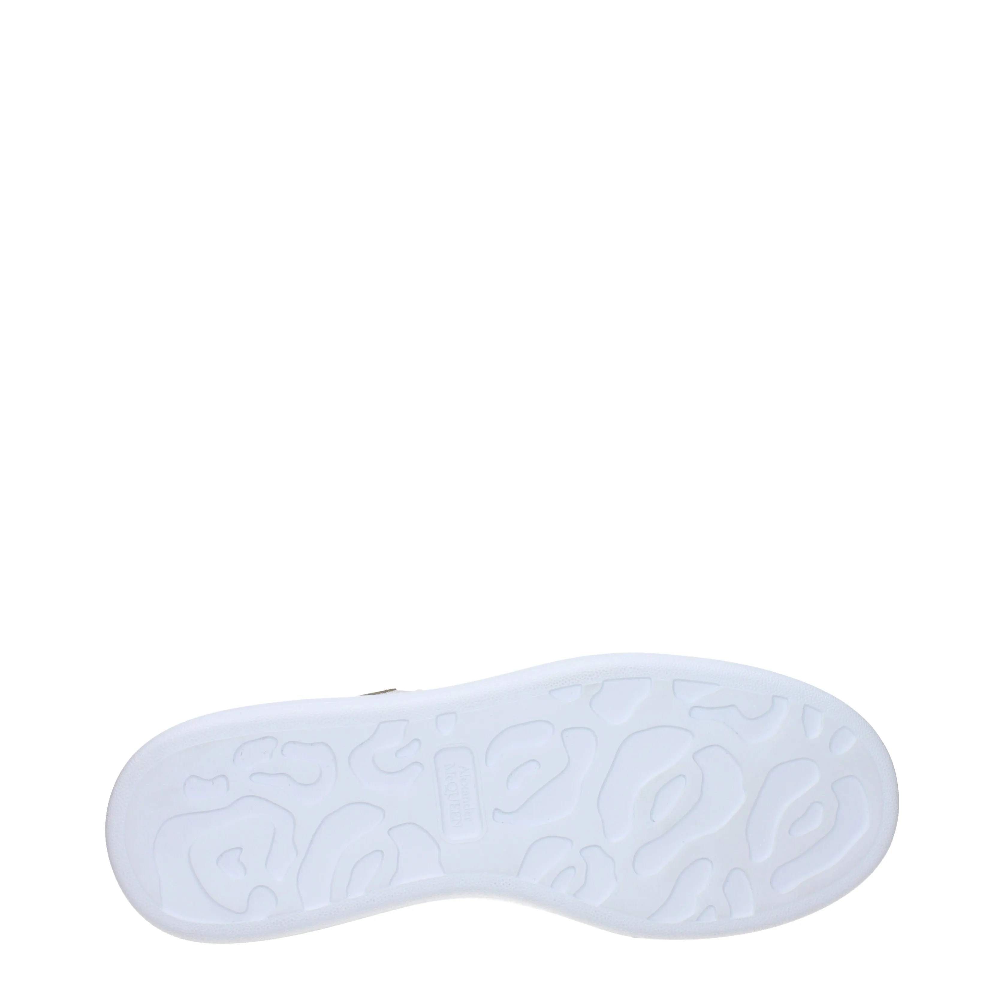 Alexander McQueen Sneakers Uomo Pelle Bianco/Pietra di Luna