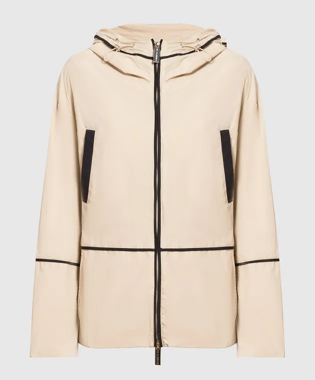 Be Florence Giacca a vento beige con lacci PE2322