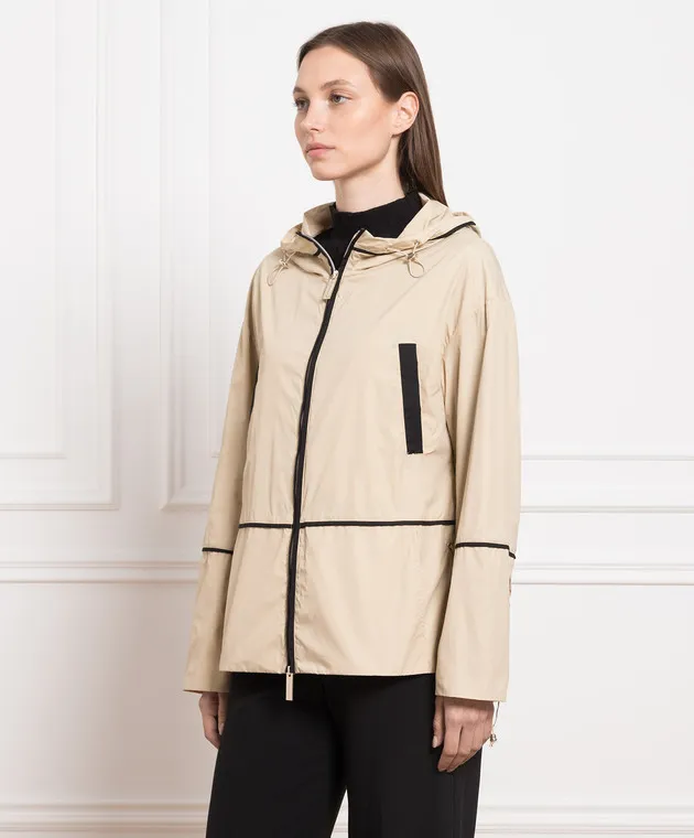 Be Florence Giacca a vento beige con lacci PE2322