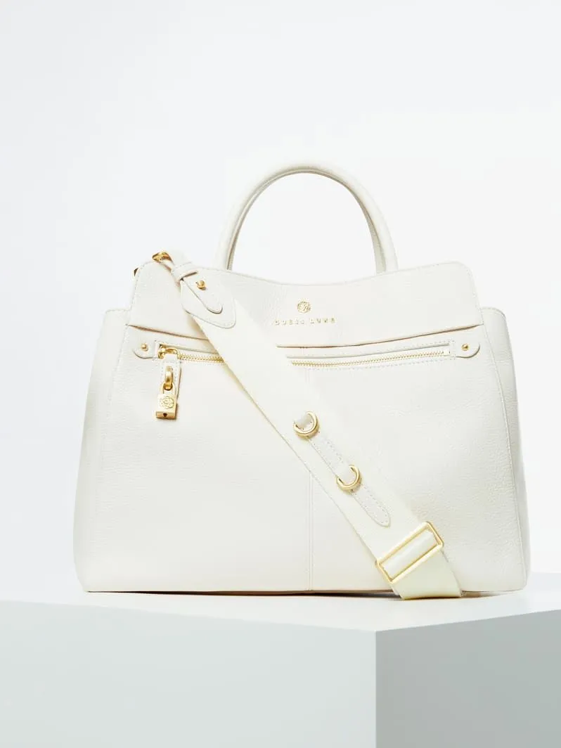 Borsa a mano eve luxe vera pelle