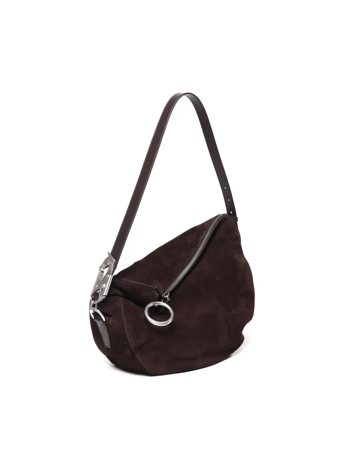 BORSA A SPALLA CON BORDO MORBIDO PIEGATO