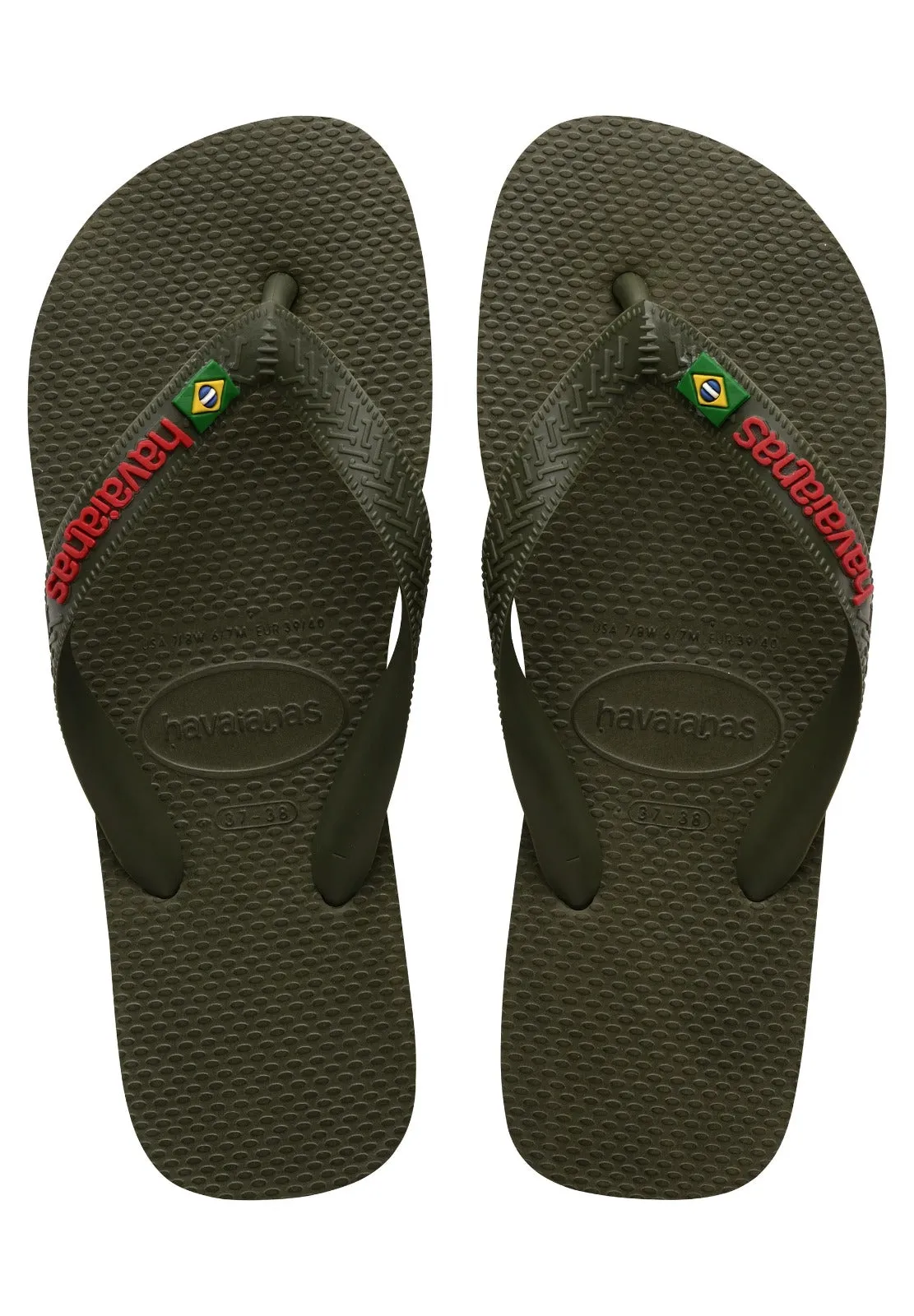 Brasil Logo Verde Militare Rosso
