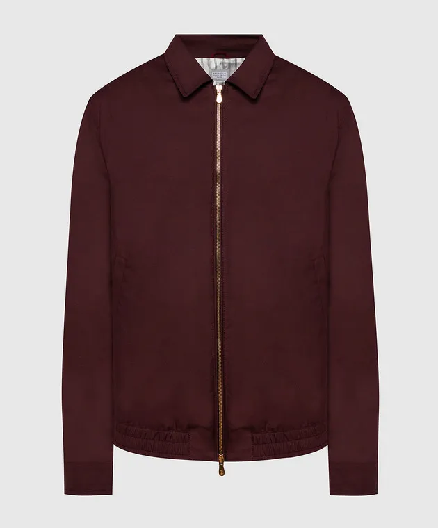 Brunello Cucinelli Giacca a vento bordeaux MB4026205