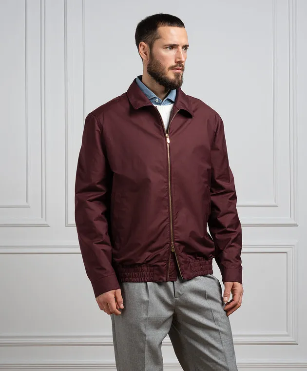 Brunello Cucinelli Giacca a vento bordeaux MB4026205