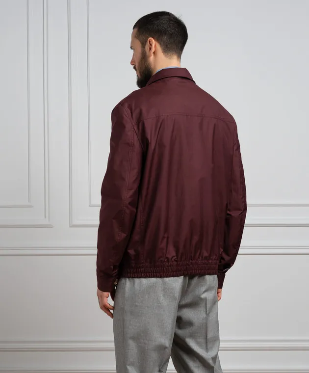 Brunello Cucinelli Giacca a vento bordeaux MB4026205