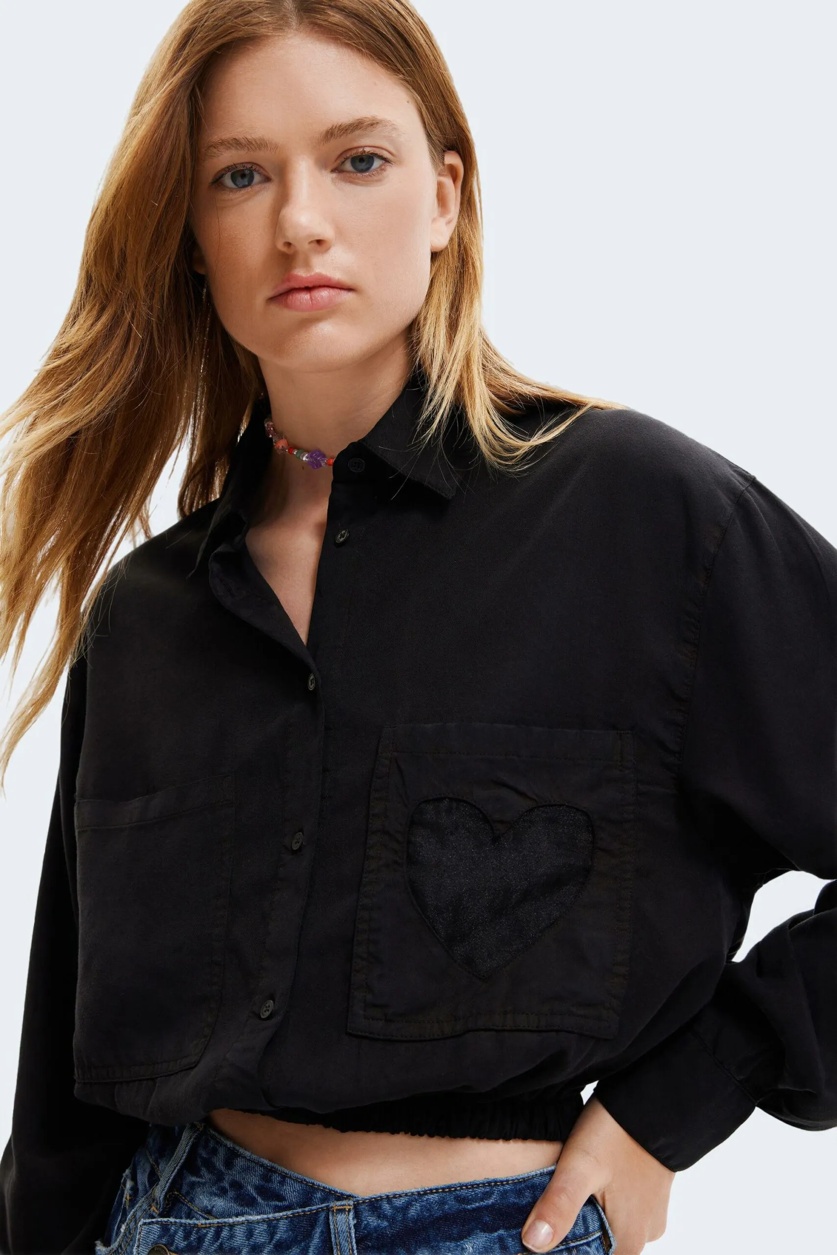 Camicia manica lunga Desigual cam mae Nero