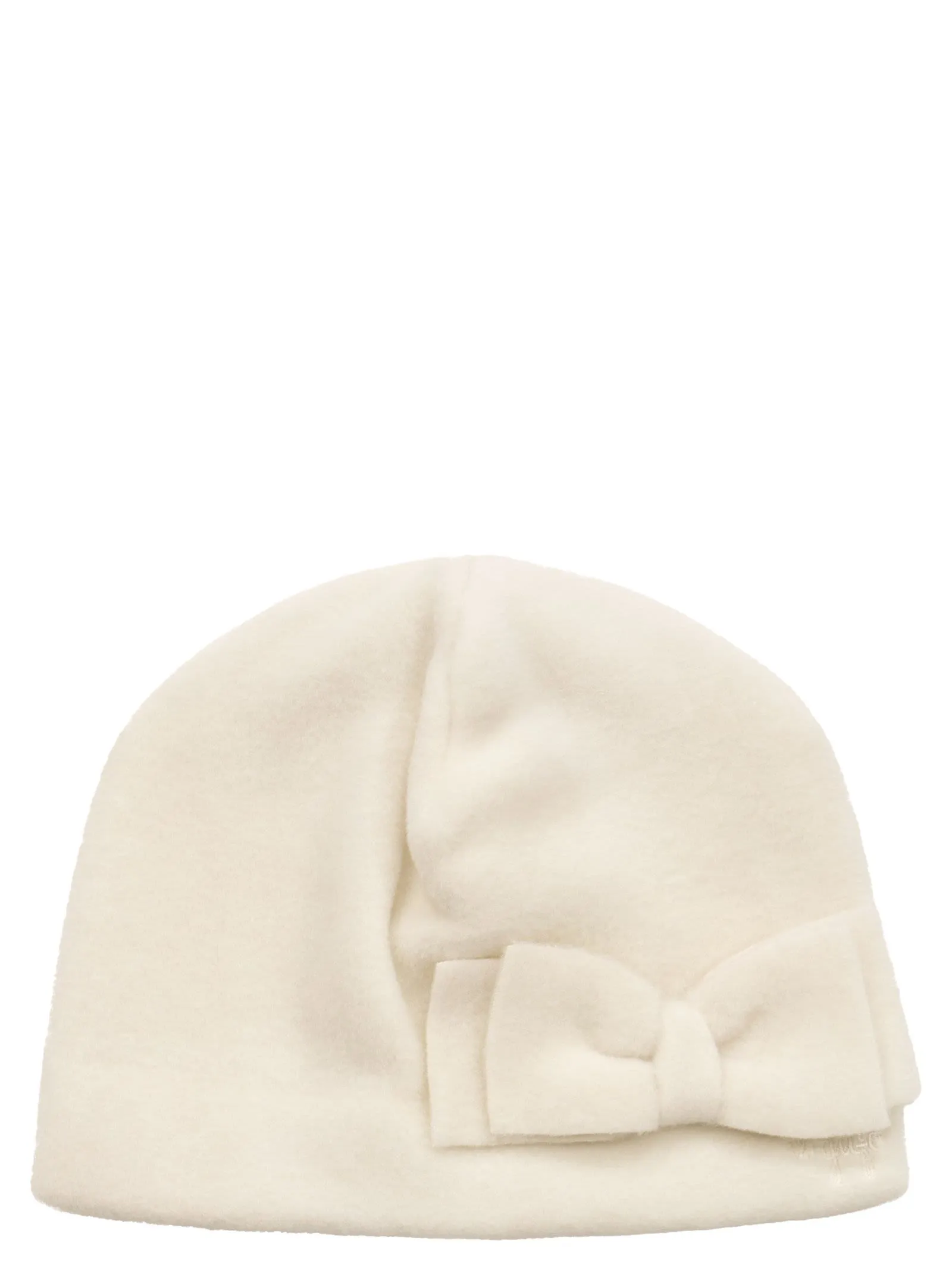 Cappellino in pile con fiocco