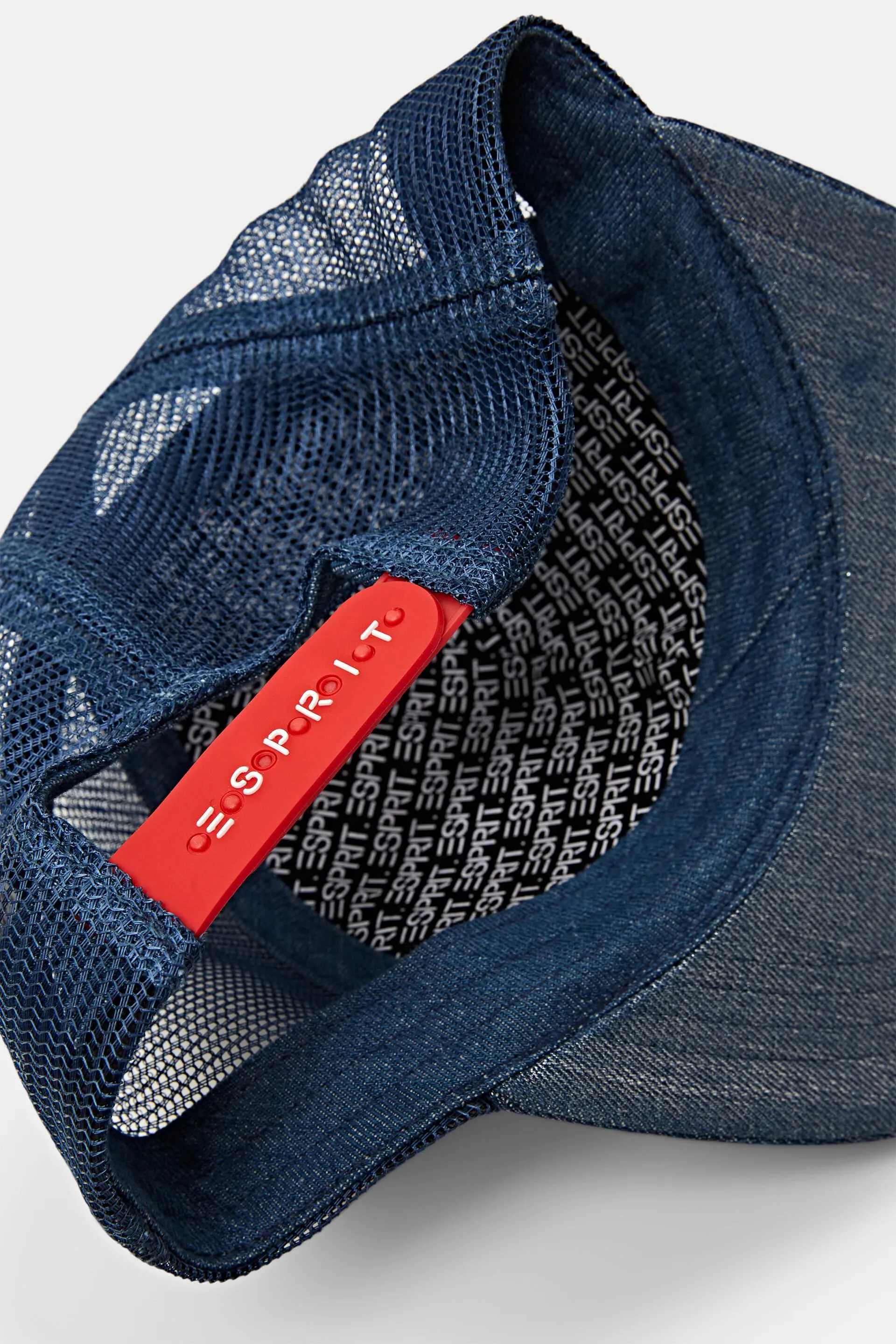 Cappello trucker in denim metallizzato