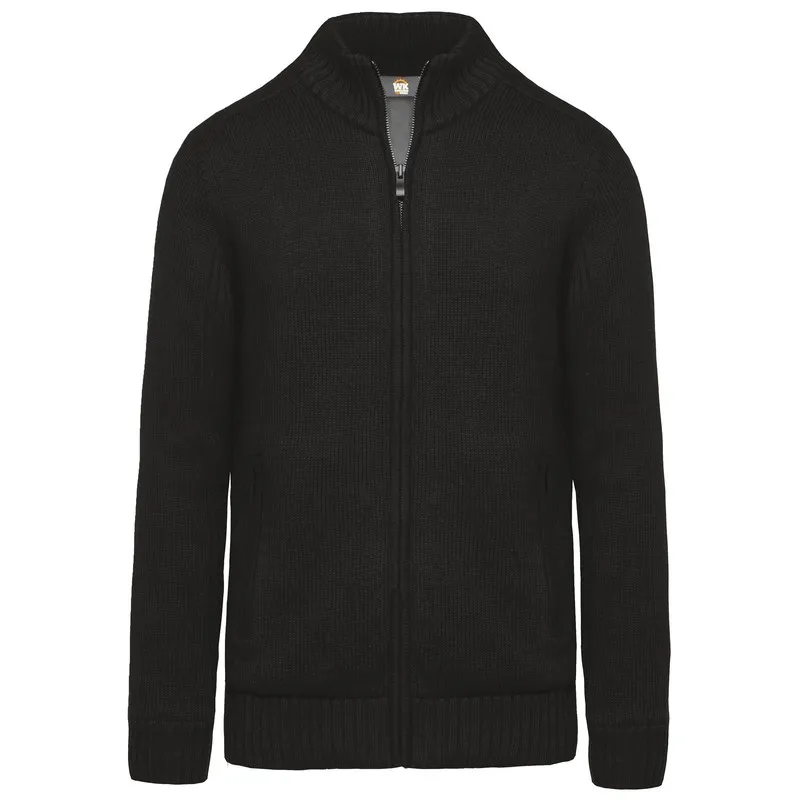 Cardigan foderato in pile uomo