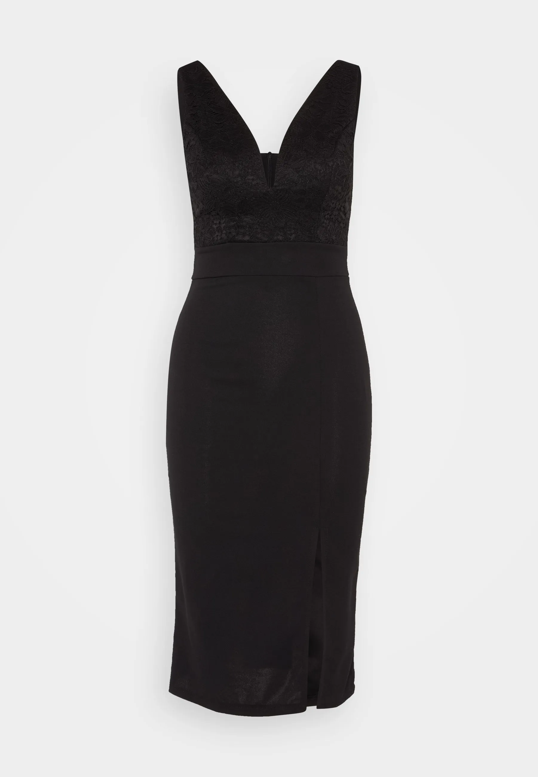 CELIA V NECK MIDI DRESS - Vestito di maglina