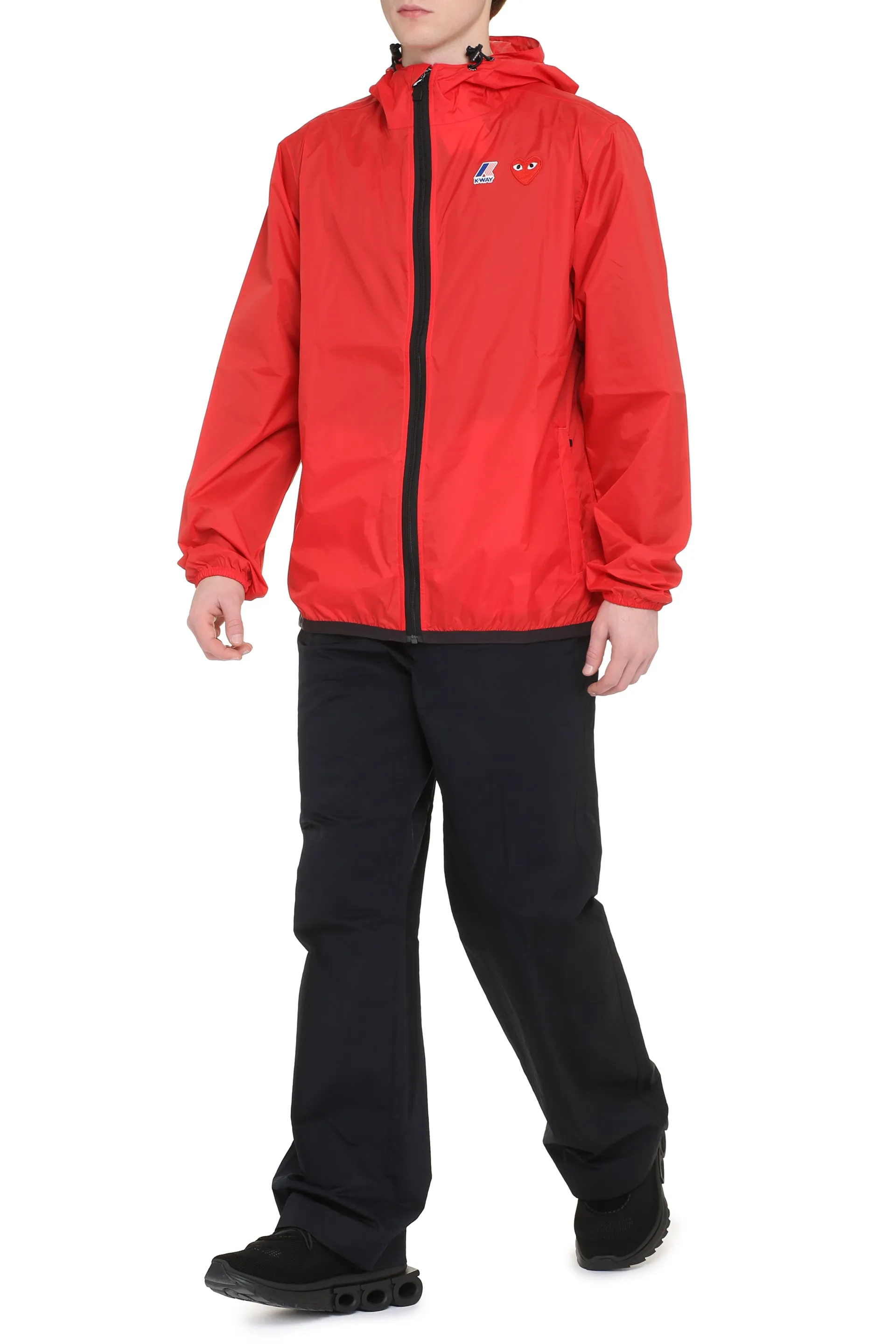 Comme des Garçons PLAY Comme des Garçons PLAY x K-Way - Giacca a vento con cappuccio