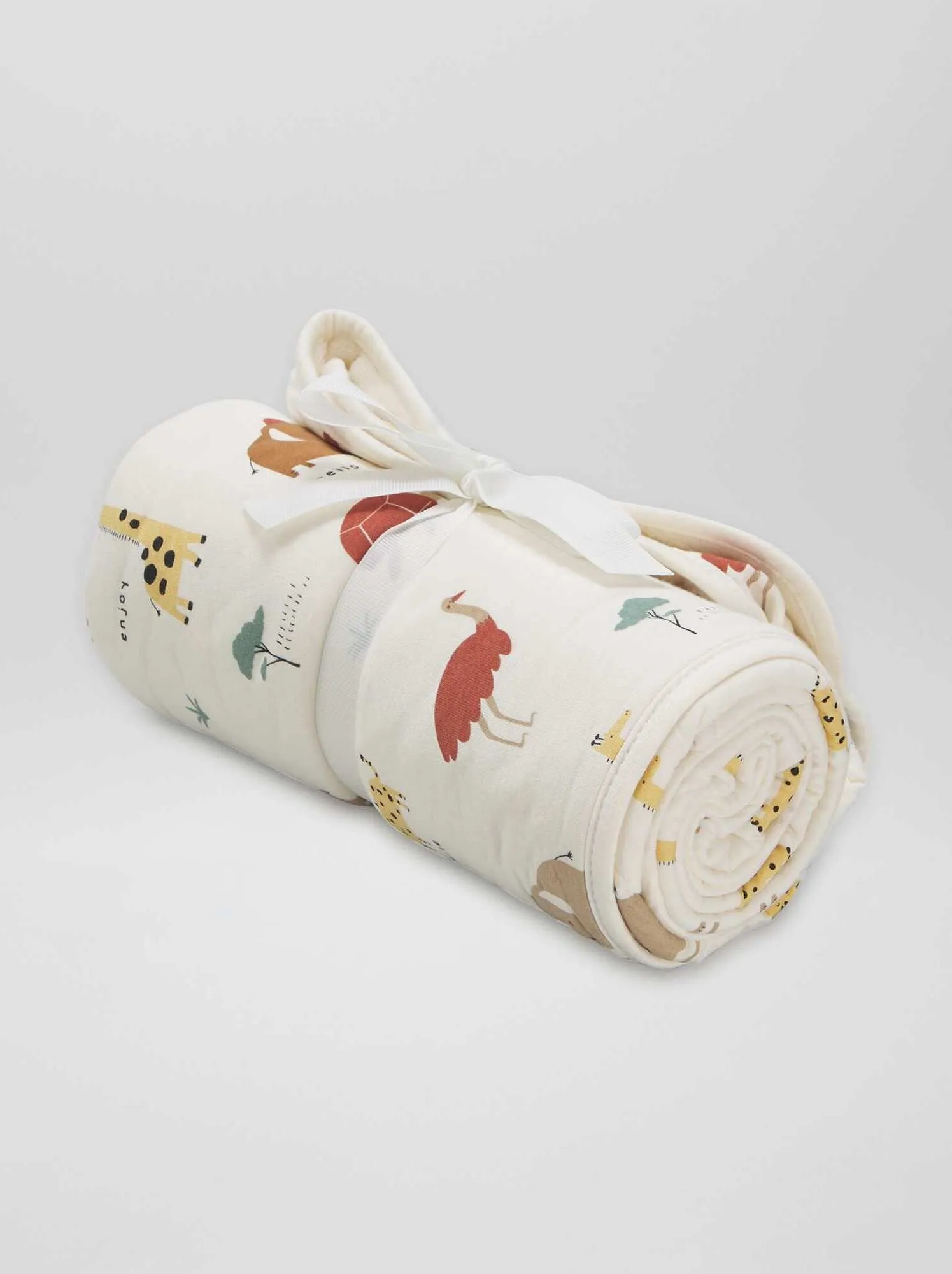 Coperta in jersey e pile - Beige