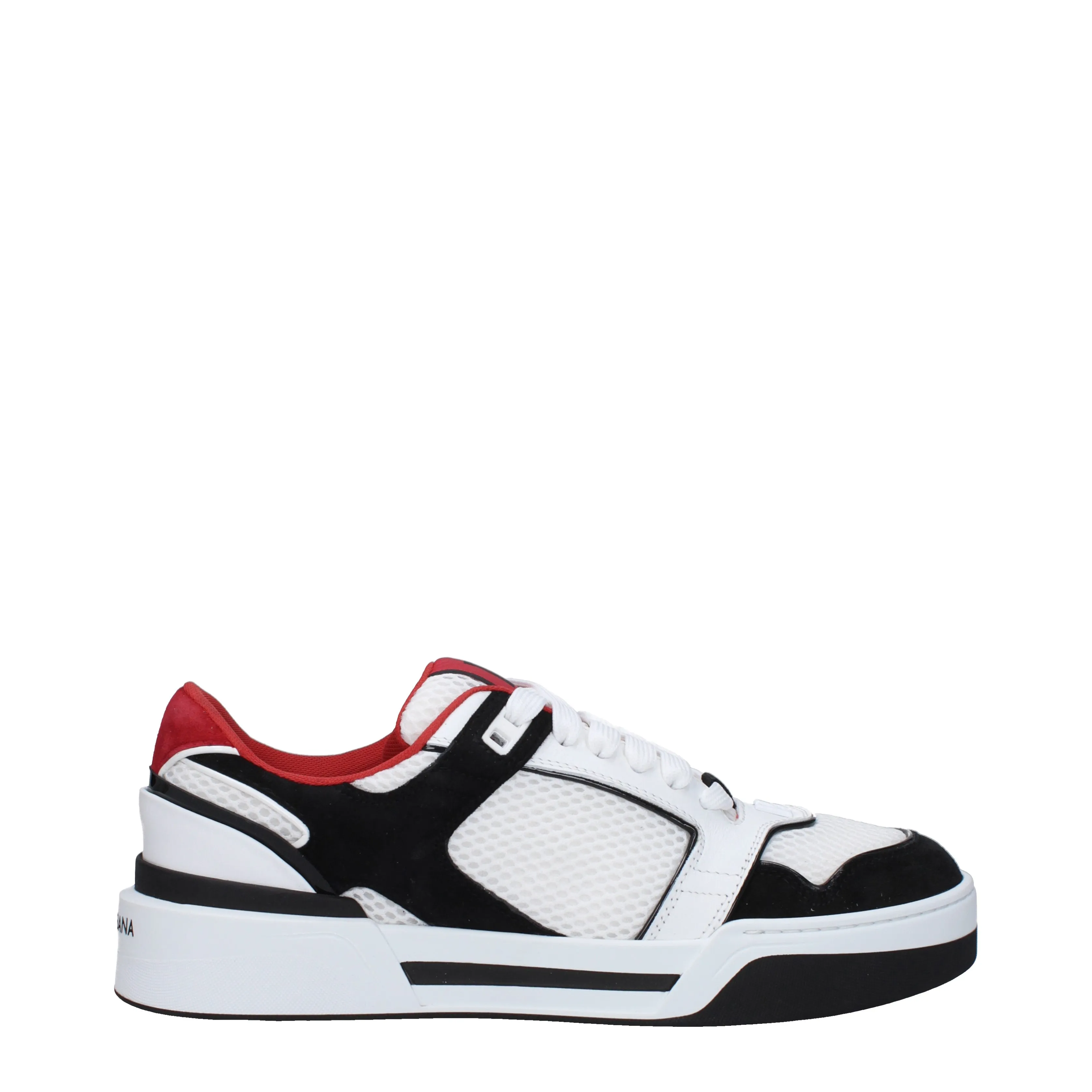 Dolce&Gabbana Sneakers Uomo Tessuto Bianco/Nero