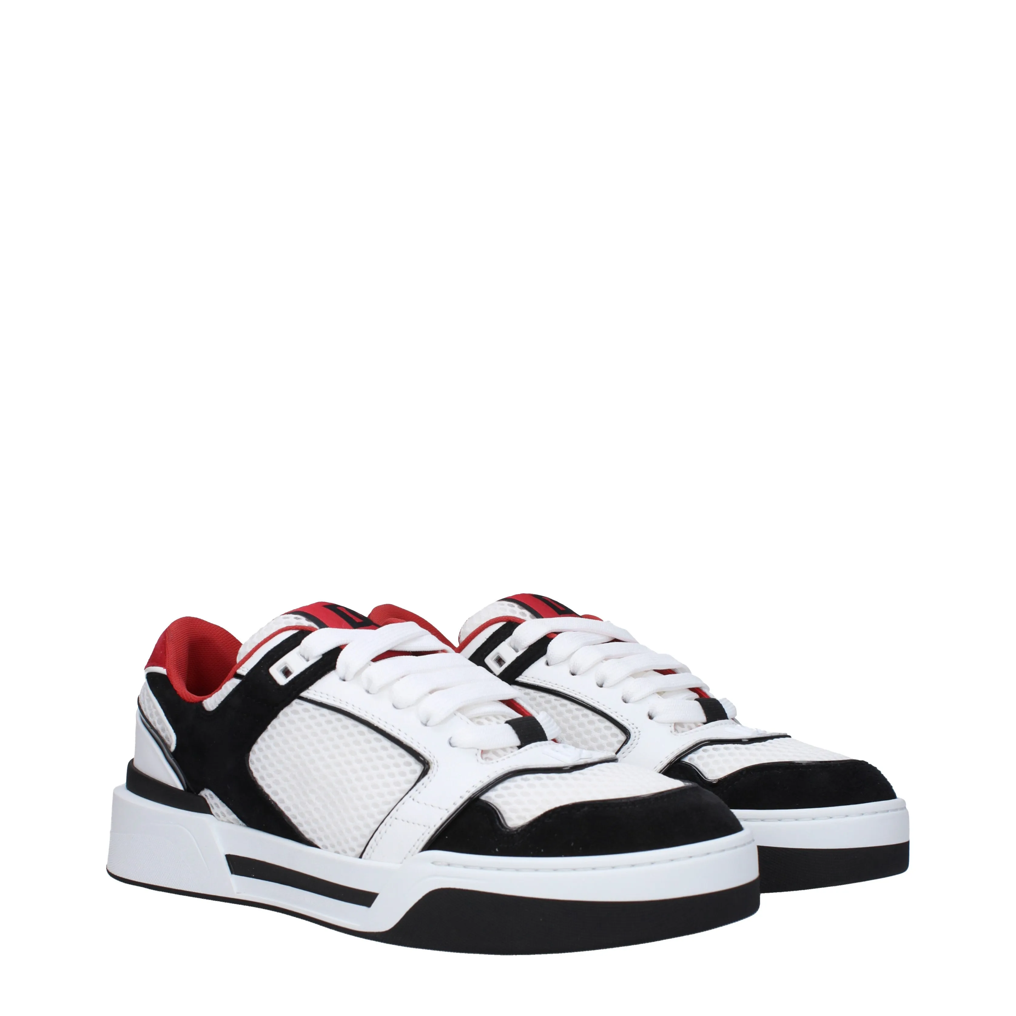 Dolce&Gabbana Sneakers Uomo Tessuto Bianco/Nero