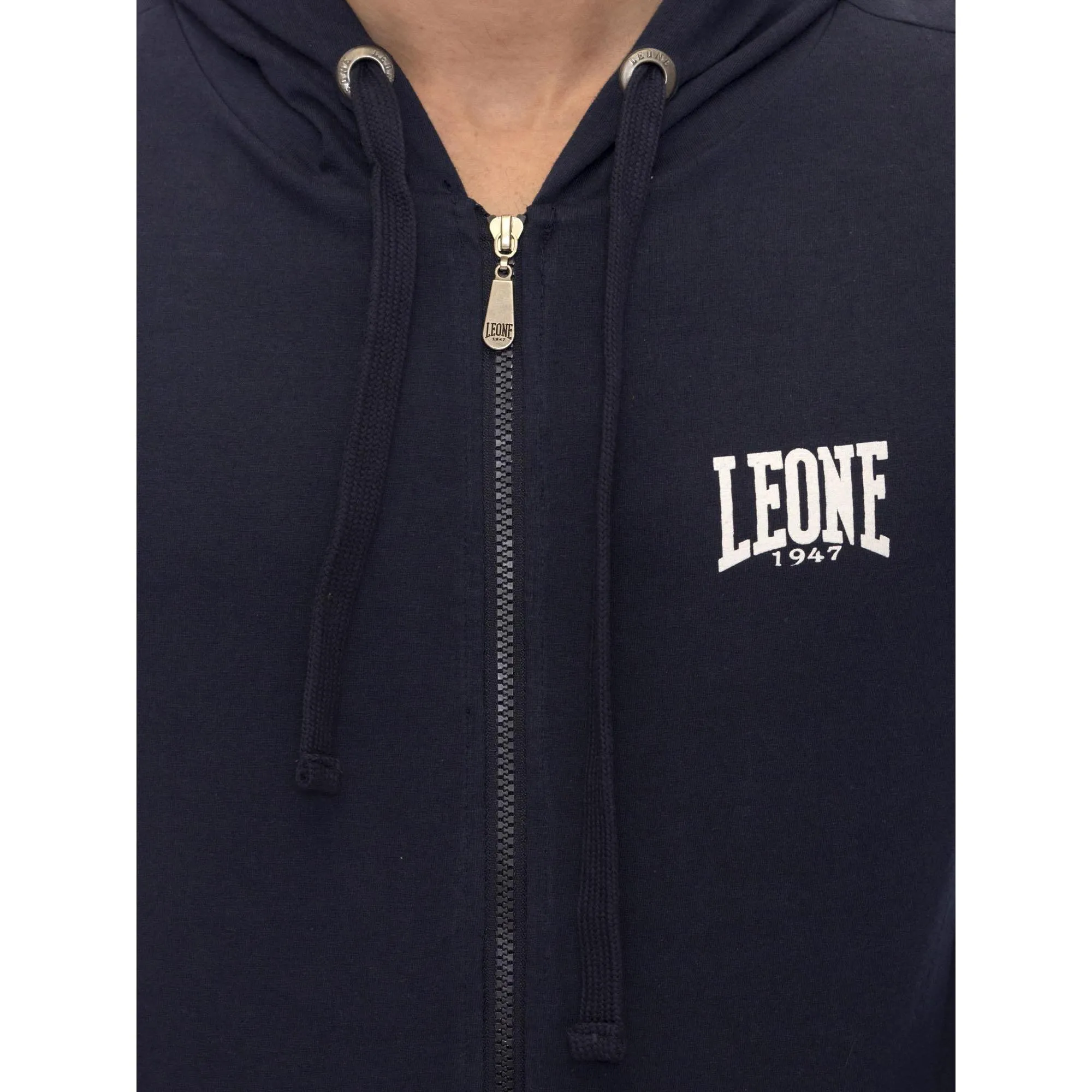 Felpa da uomo con cappuccio e zip Leone 1947 Apparel
