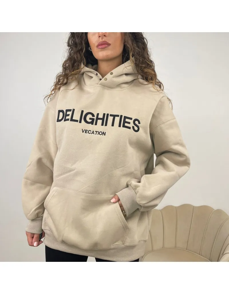 FELPA "DELIGHITIES"BEIGE