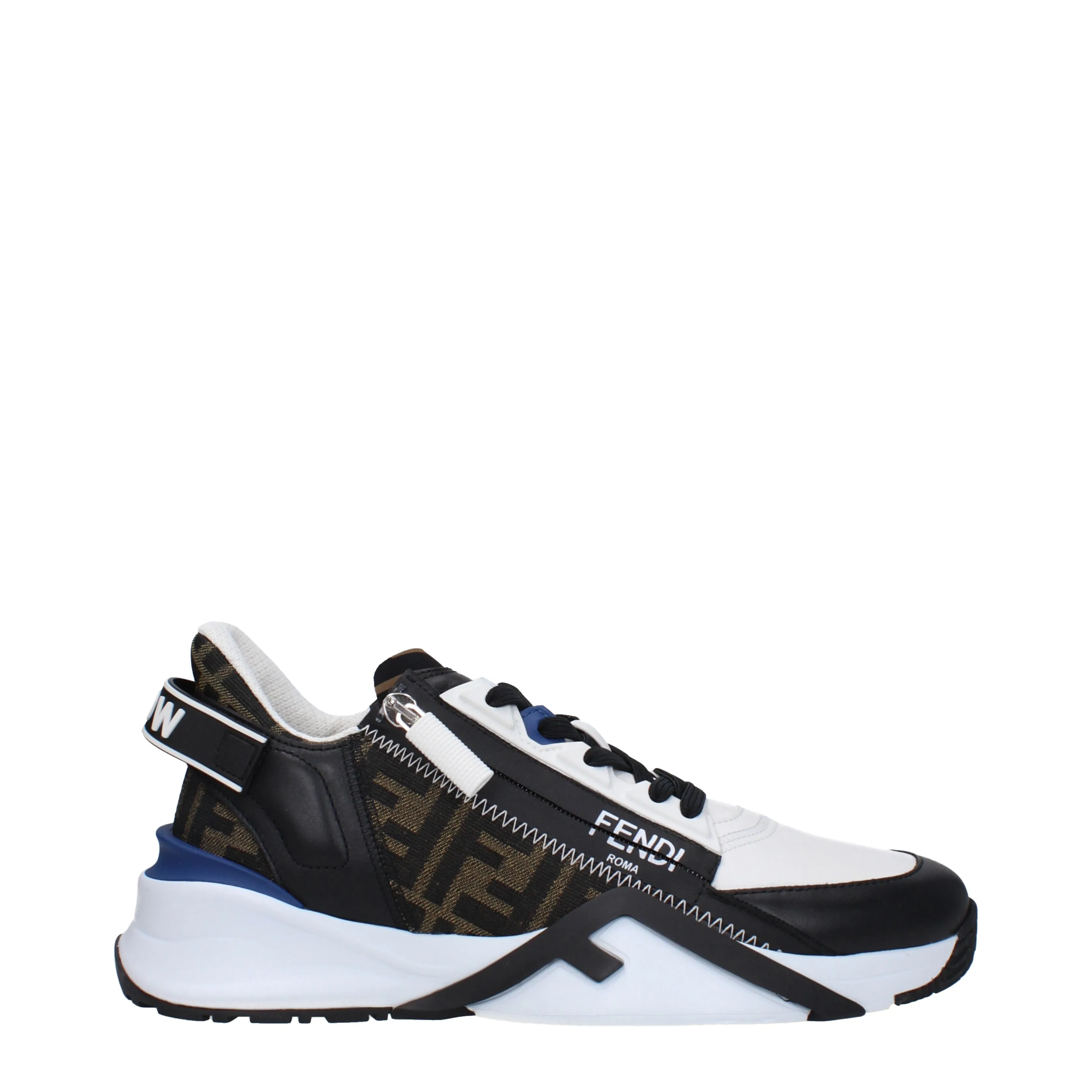 Fendi Sneakers Uomo Pelle Bianco/Nero