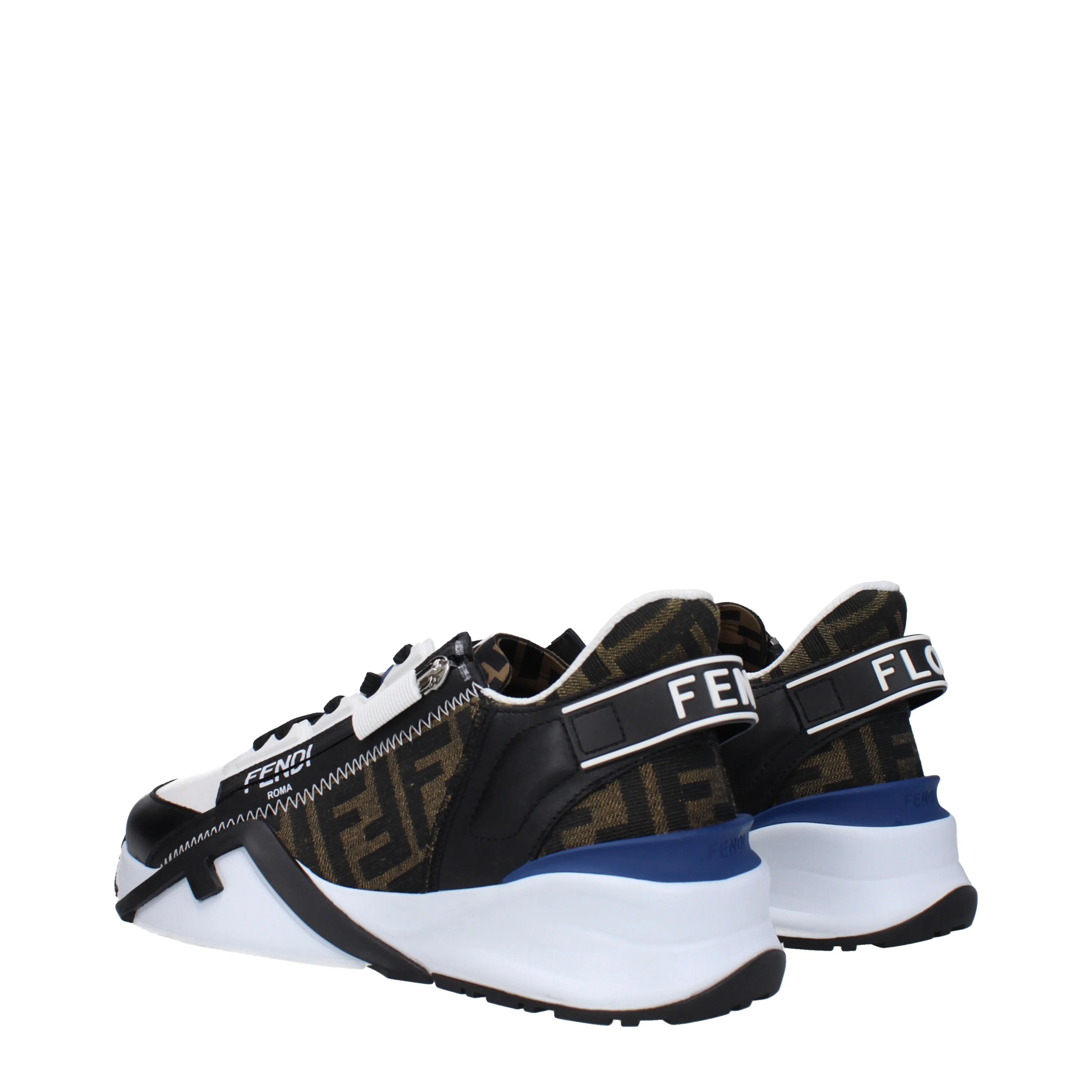 Fendi Sneakers Uomo Pelle Bianco/Nero