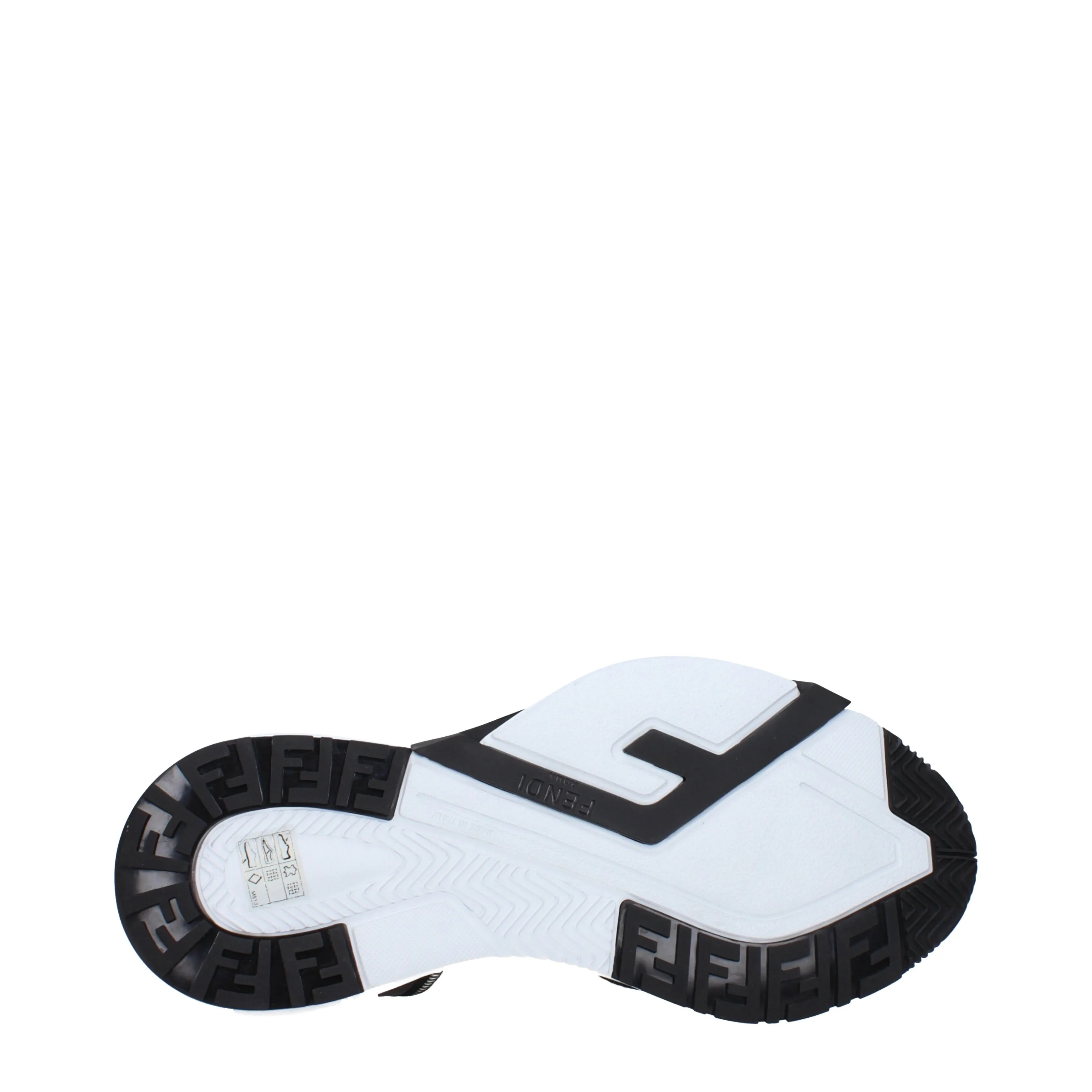 Fendi Sneakers Uomo Pelle Bianco/Nero