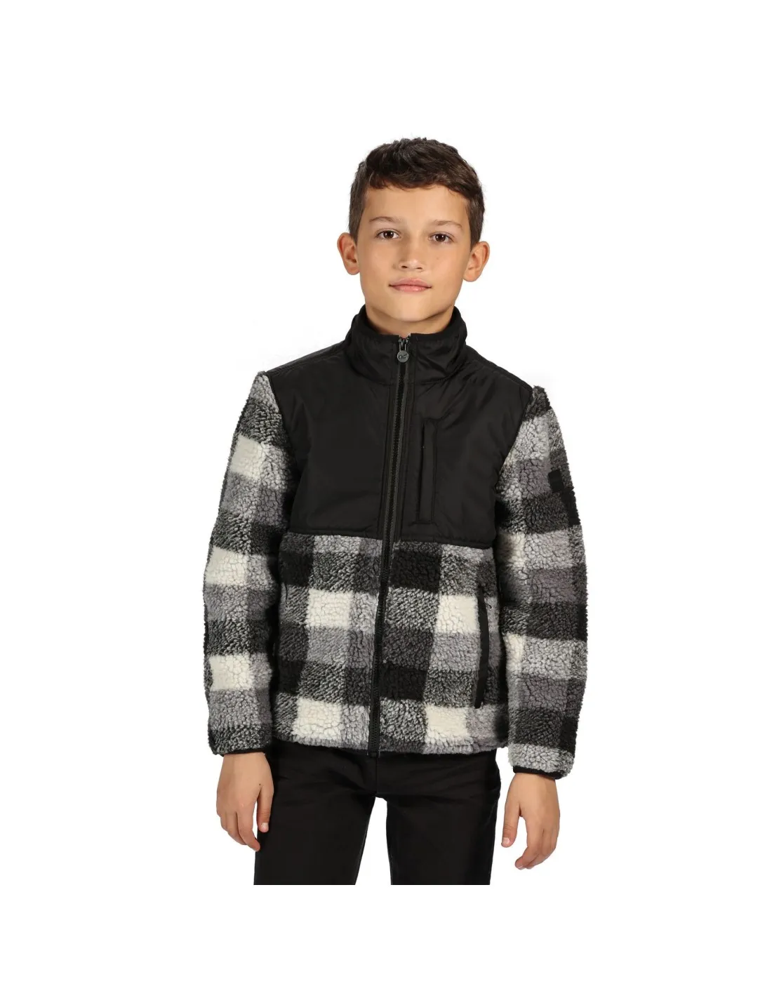 Fleece Regatta Myles BlackChk / Nero