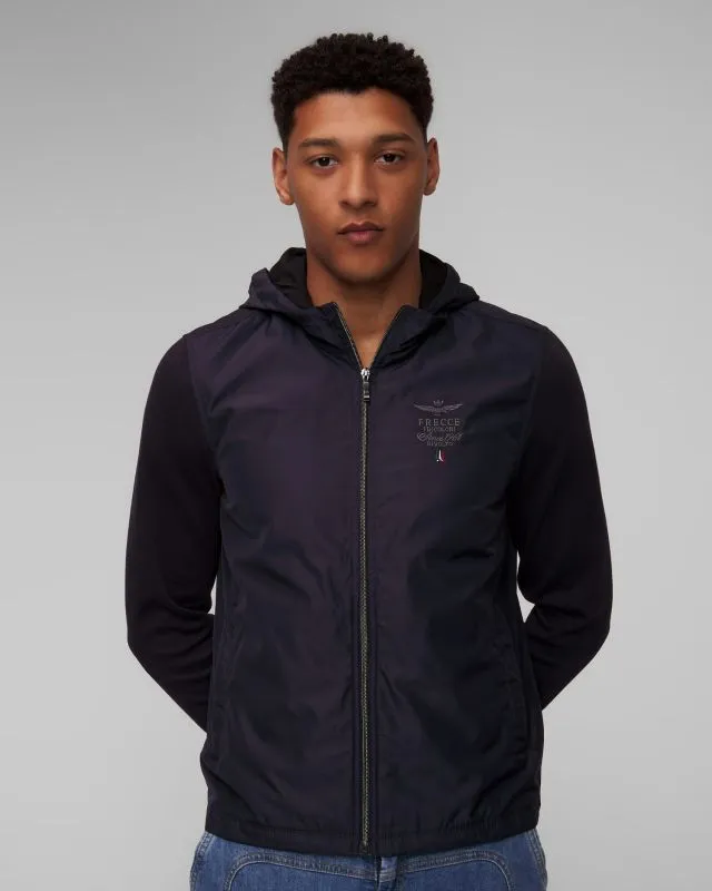 Giacca ibrida blu scuro da uomo Aeronautica Militare
