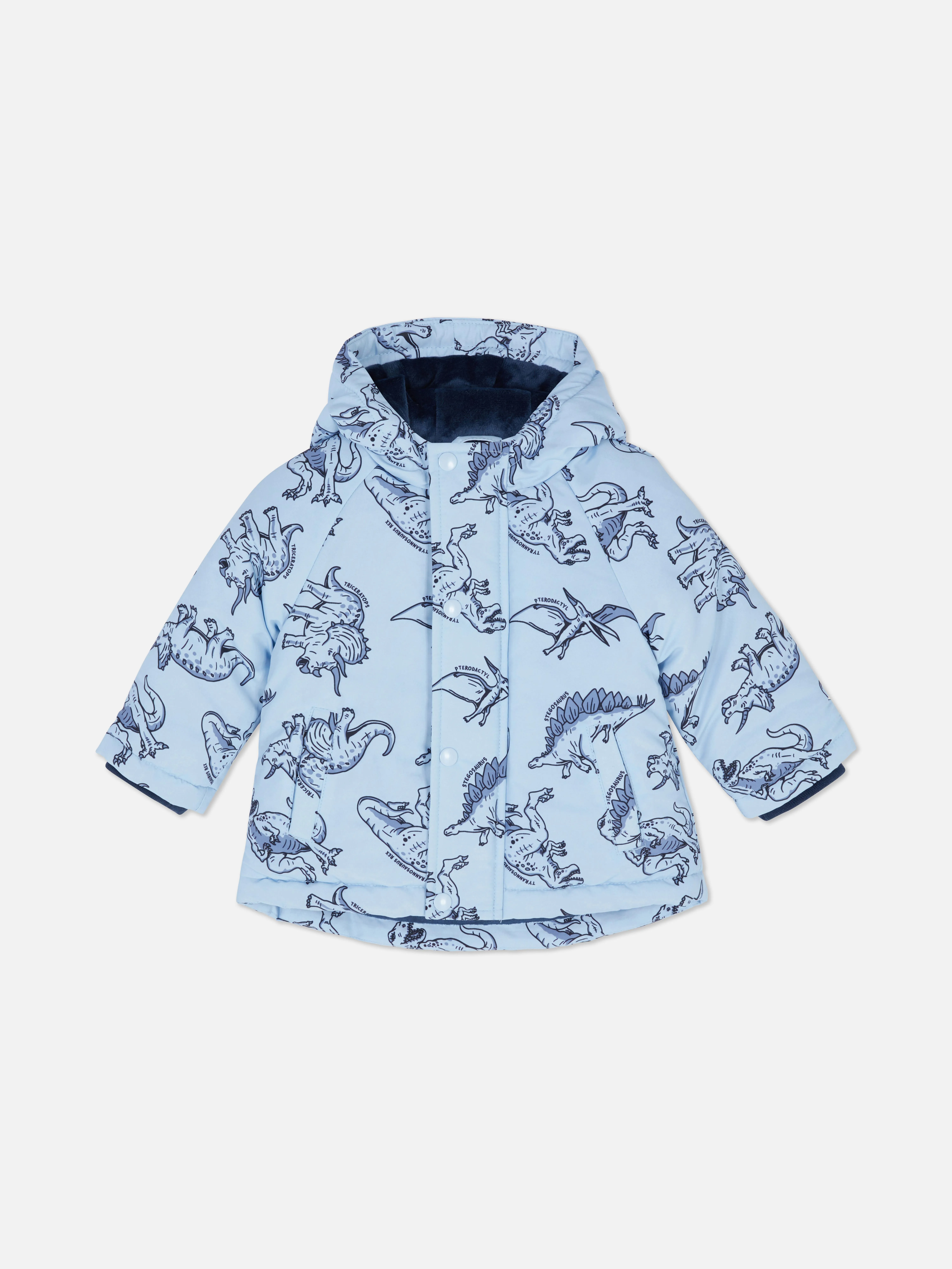 Giacca impermeabile con dinosauri