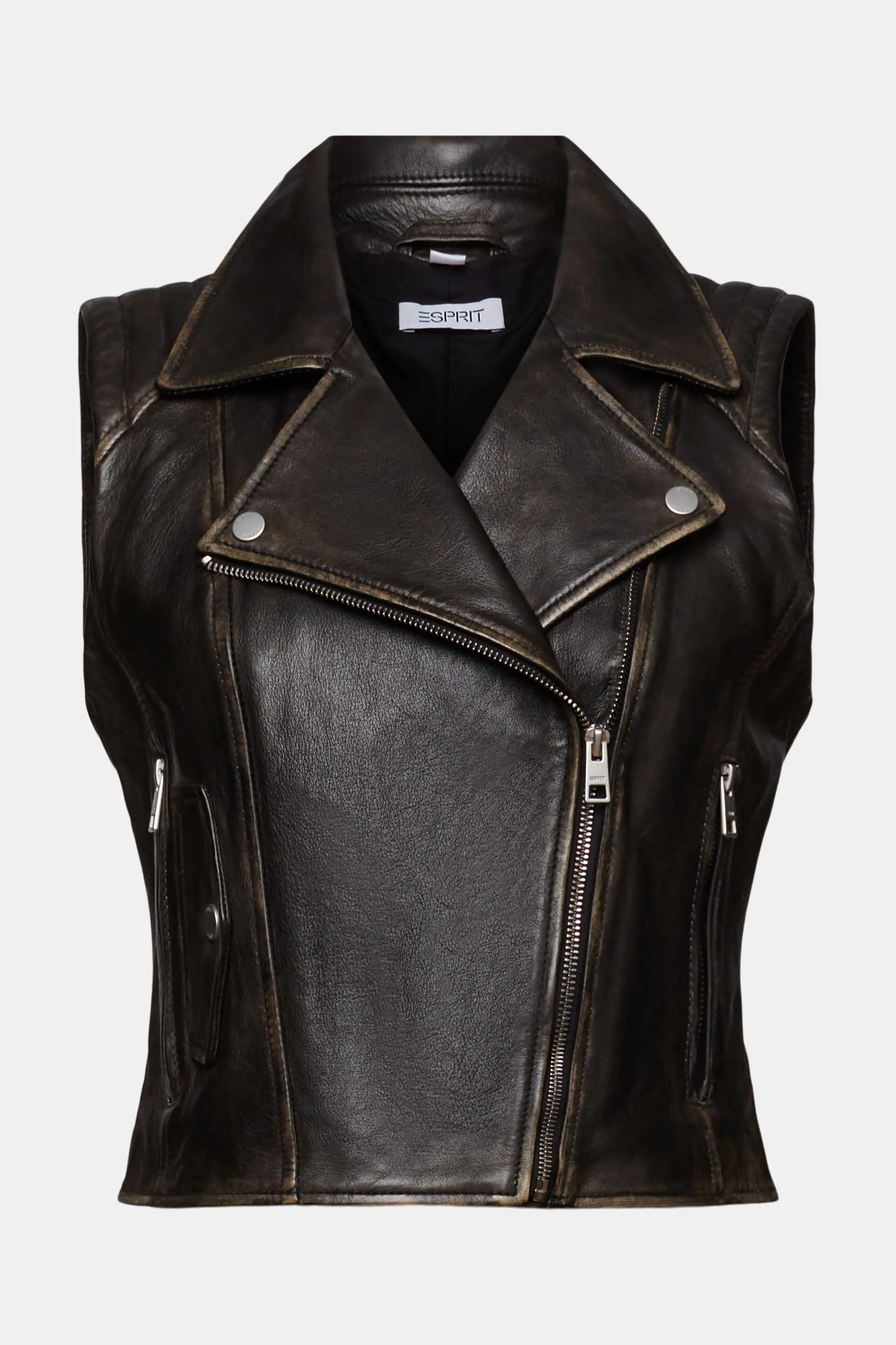 Gilet da motociclista in pelle