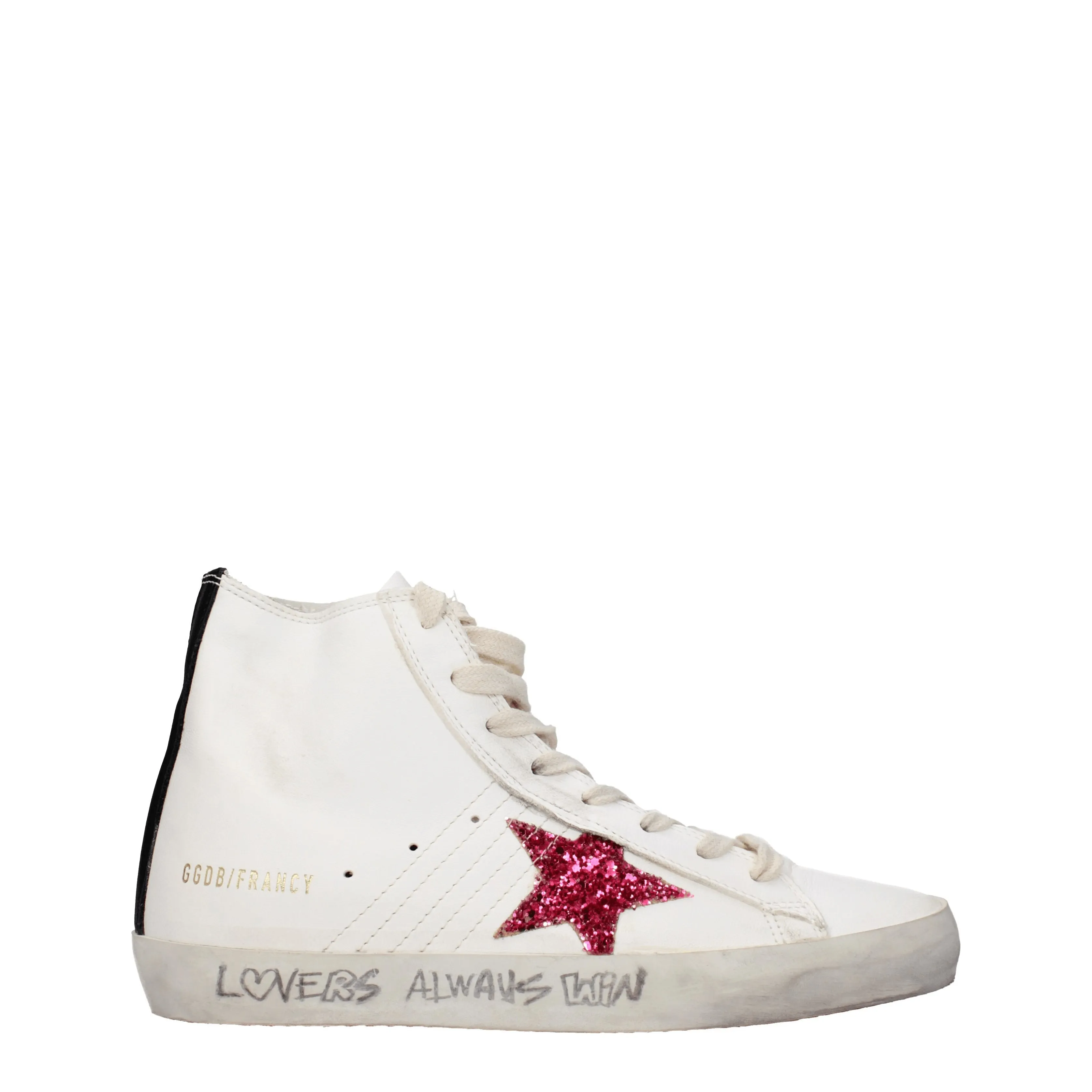 Golden Goose Sneakers Francy classic Donna Pelle Bianco/Fuxia
