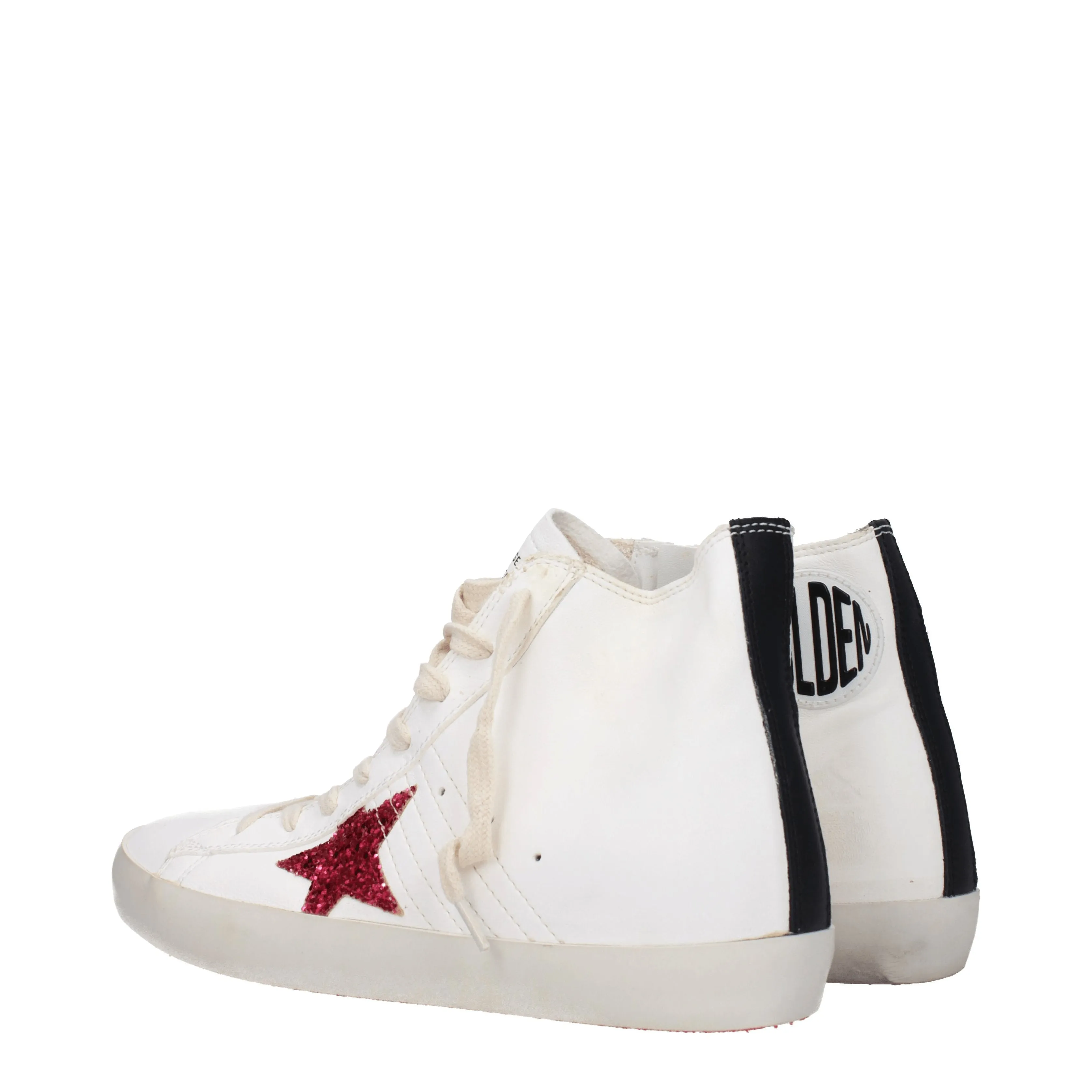 Golden Goose Sneakers Francy classic Donna Pelle Bianco/Fuxia