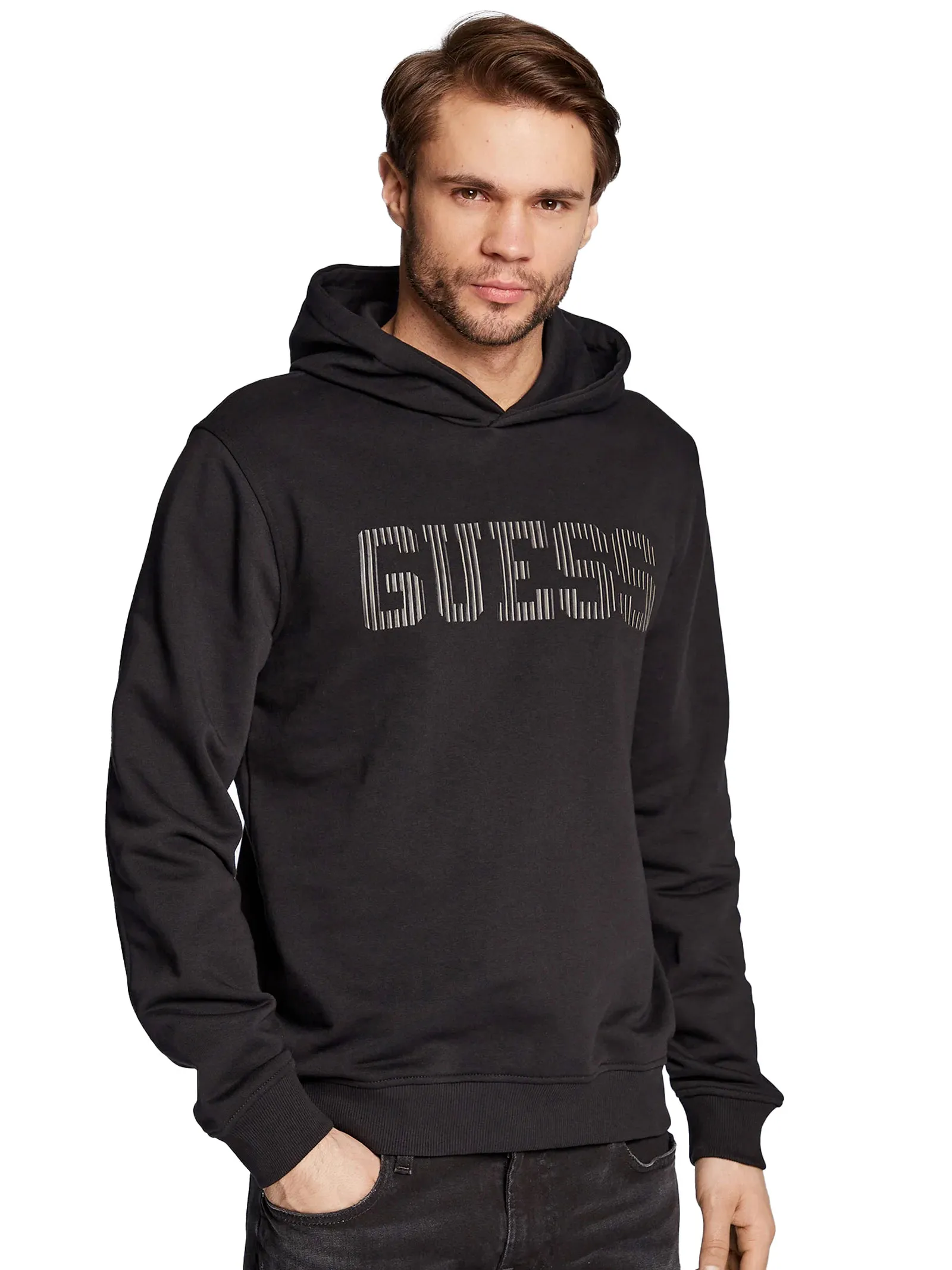 GUESS Felpa con cappuccio