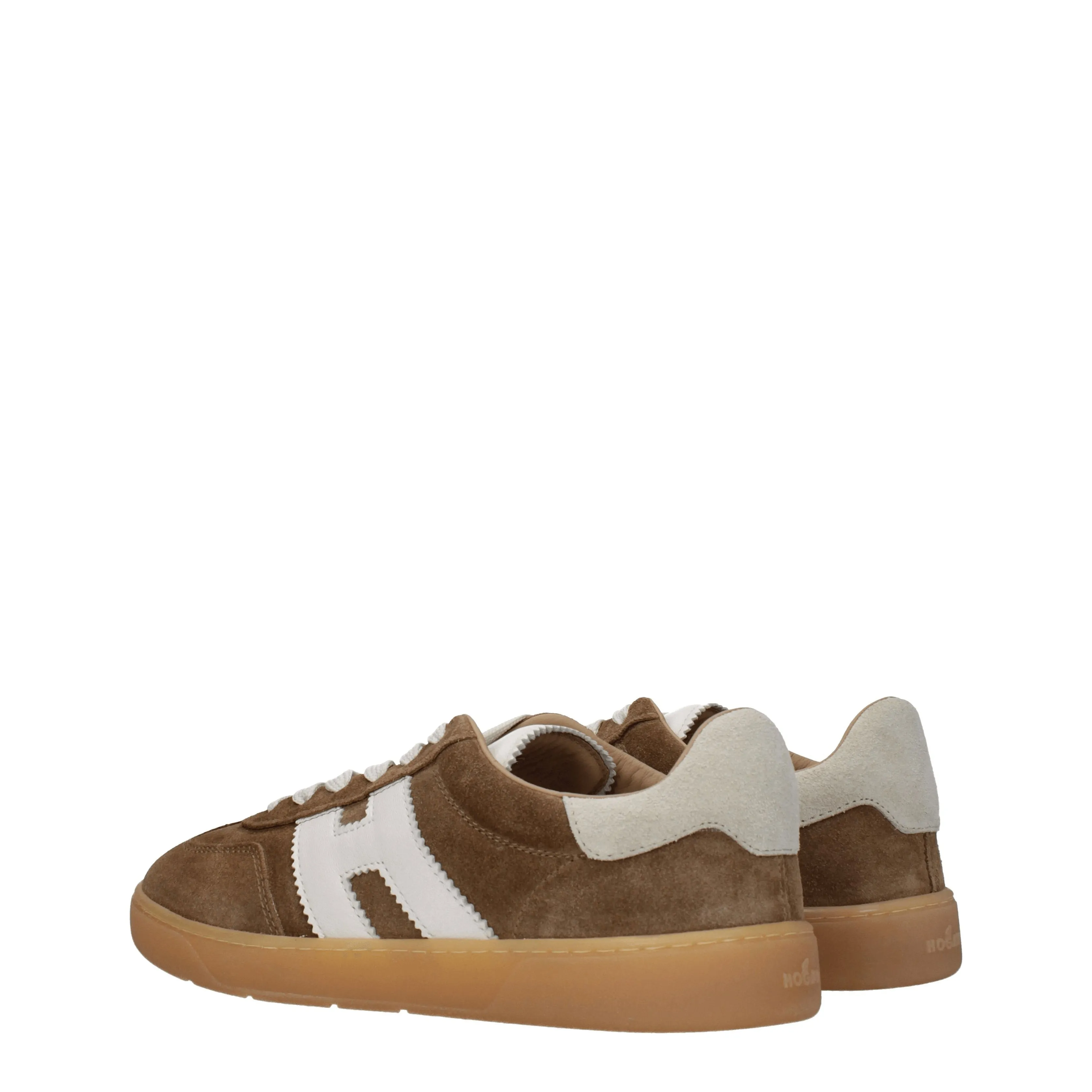 Hogan Sneakers Uomo Camoscio Marrone/Latte