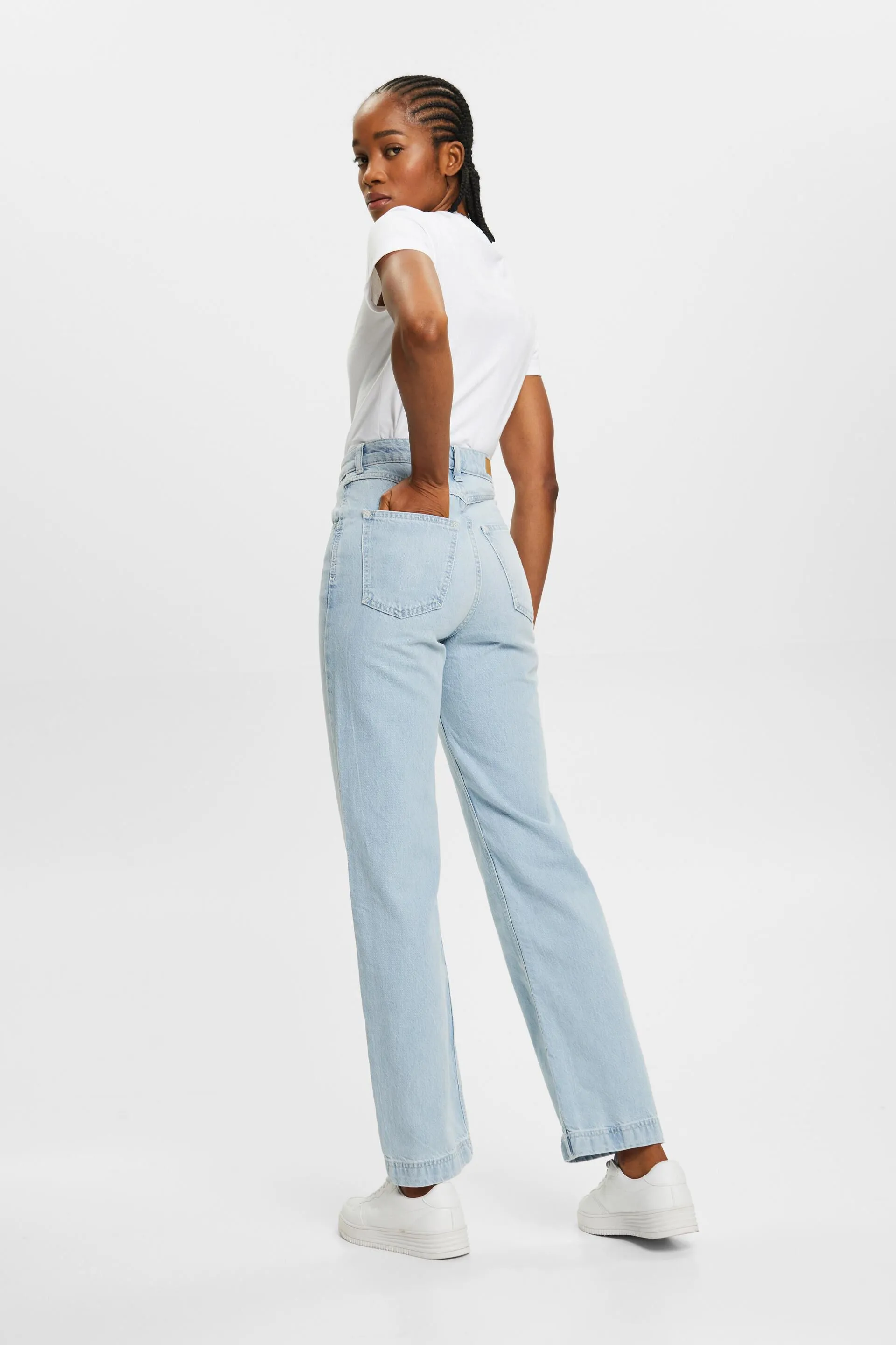 Jeans a gamba larga