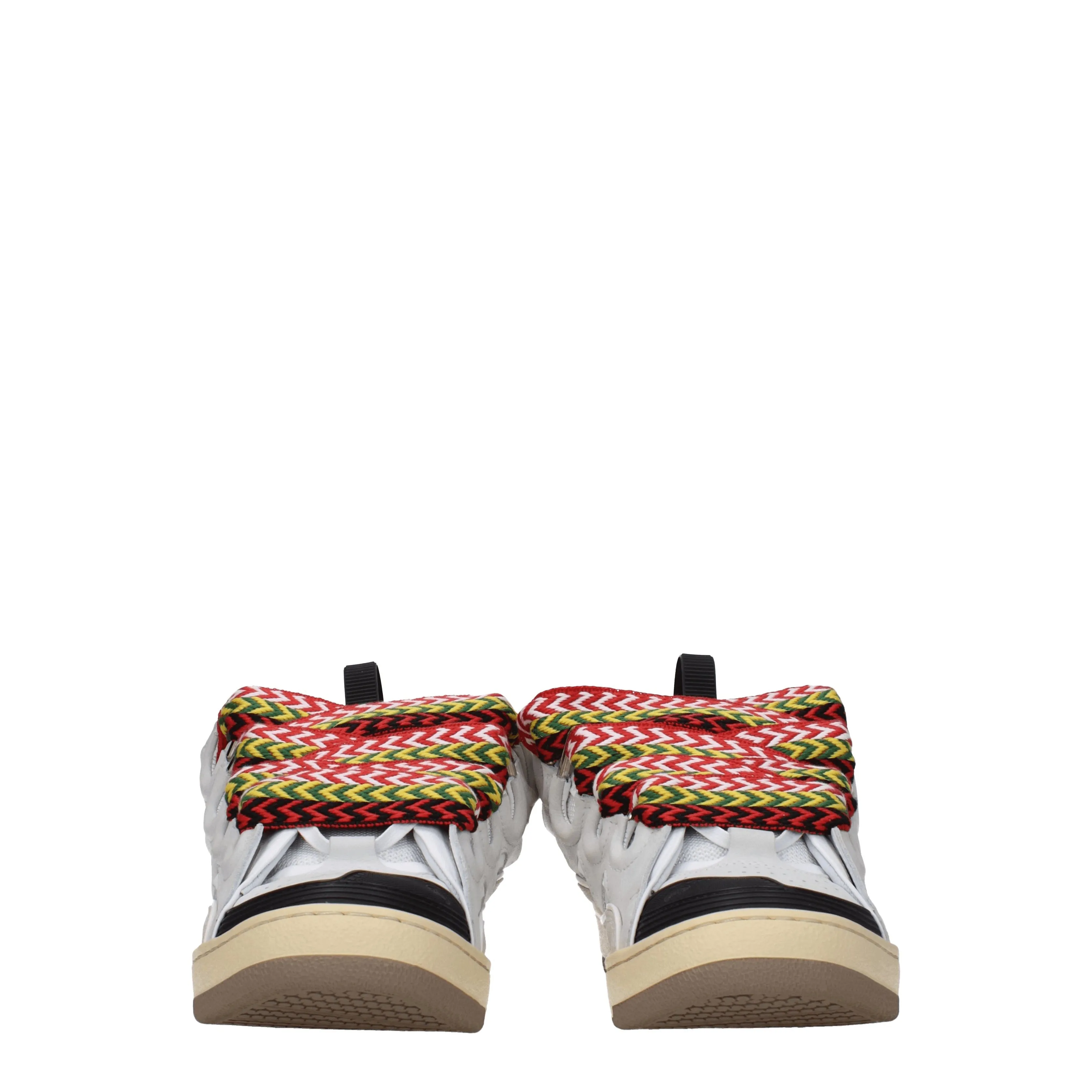 Lanvin Sneakers Curb Uomo Camoscio Grigio/Multicolore