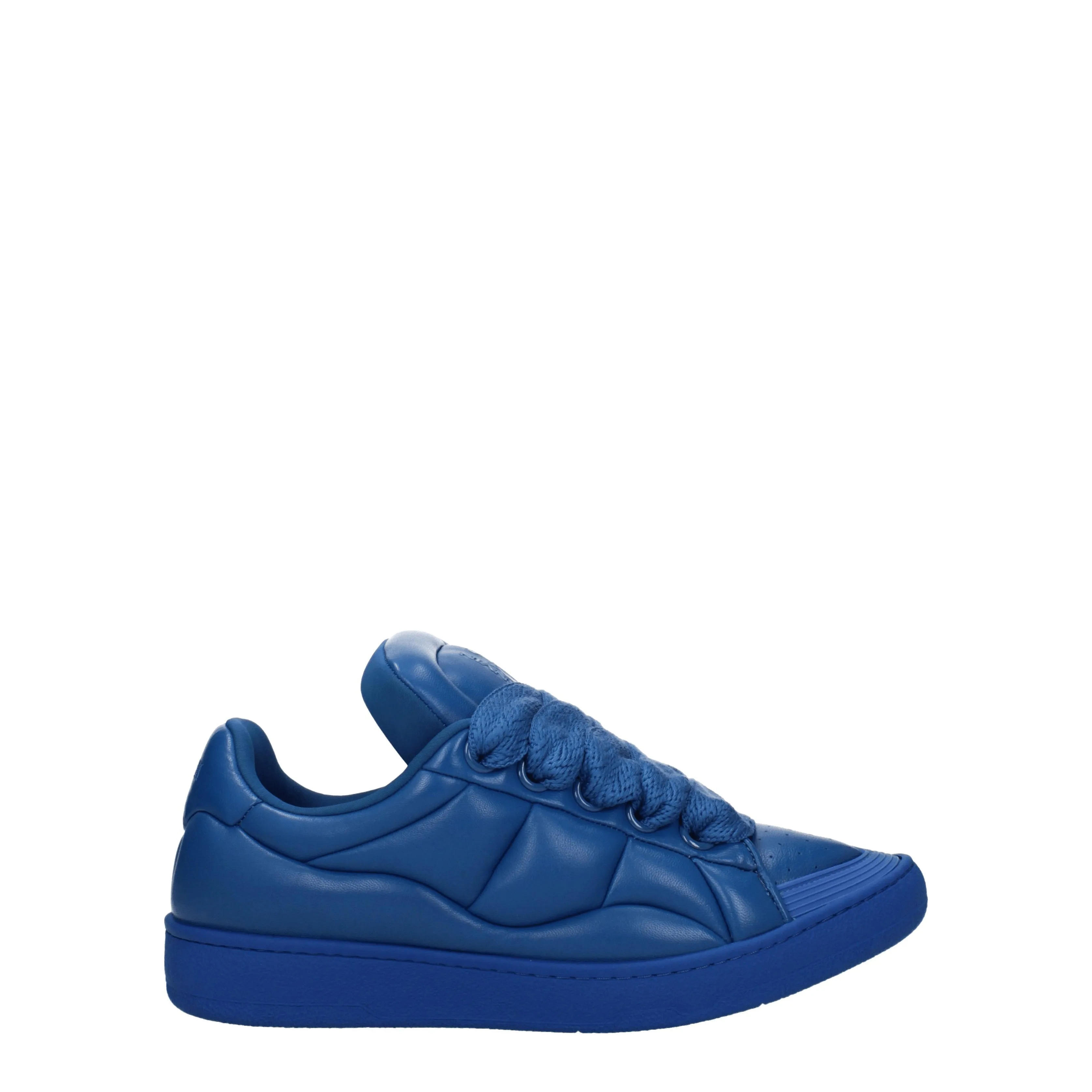 Lanvin Sneakers Curb xl Uomo Pelle Blu