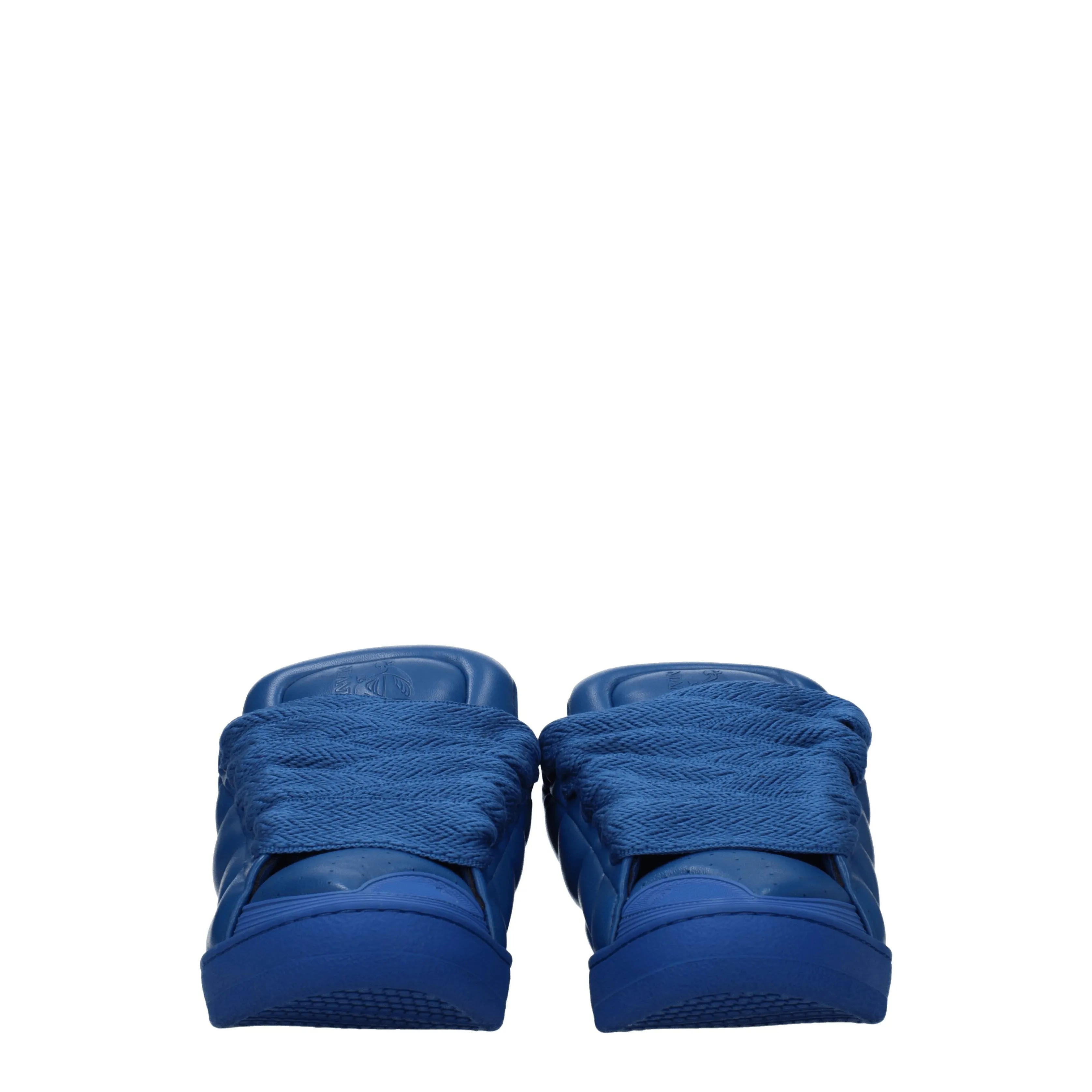 Lanvin Sneakers Curb xl Uomo Pelle Blu