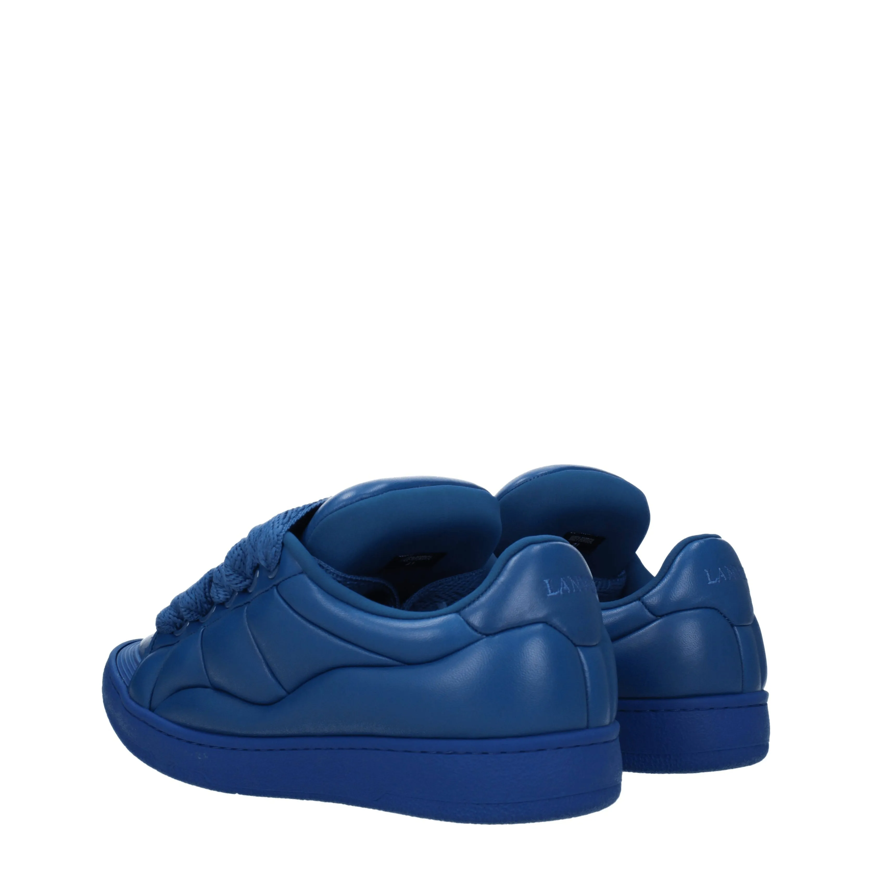 Lanvin Sneakers Curb xl Uomo Pelle Blu