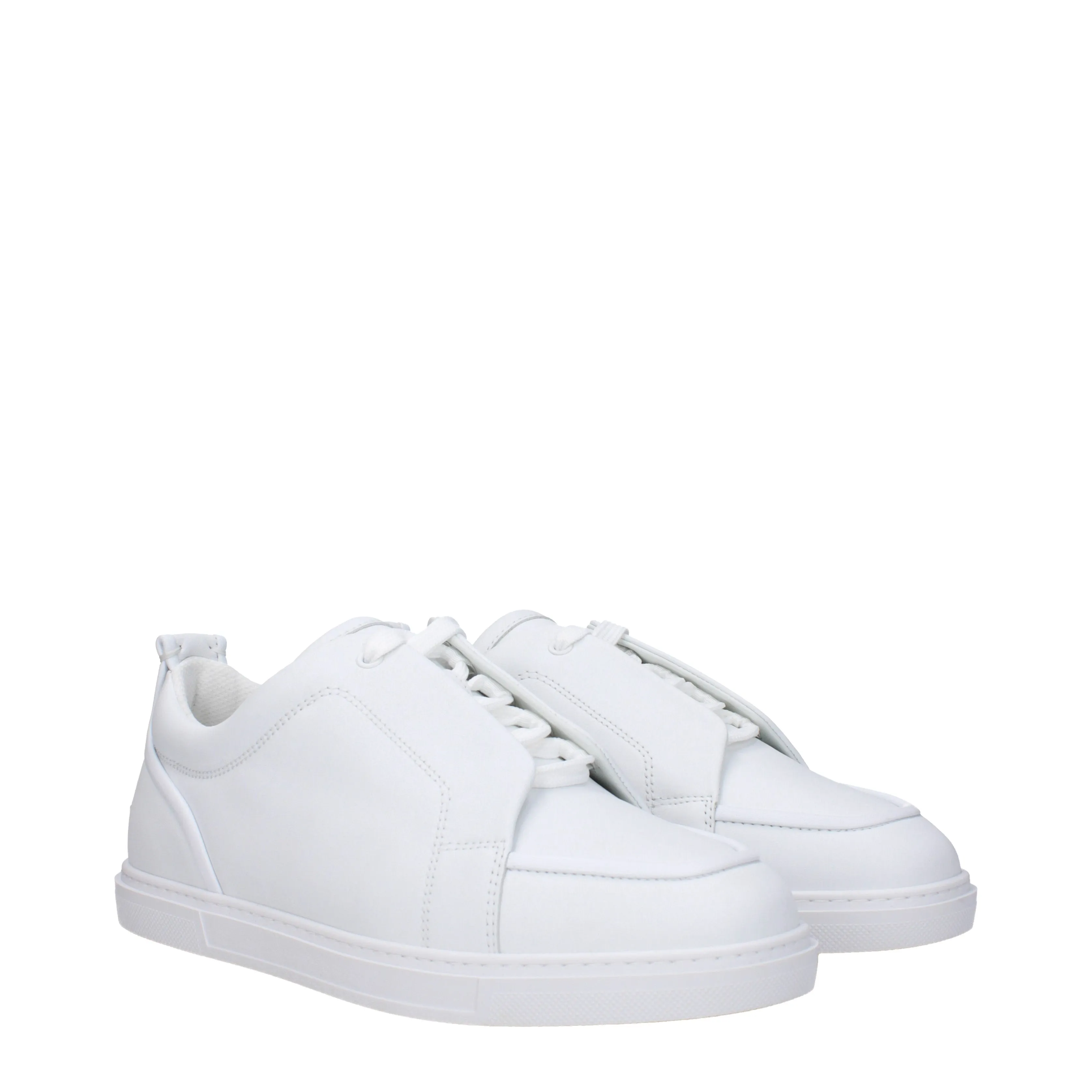 Louboutin Sneakers Jimmy Uomo Pelle Bianco