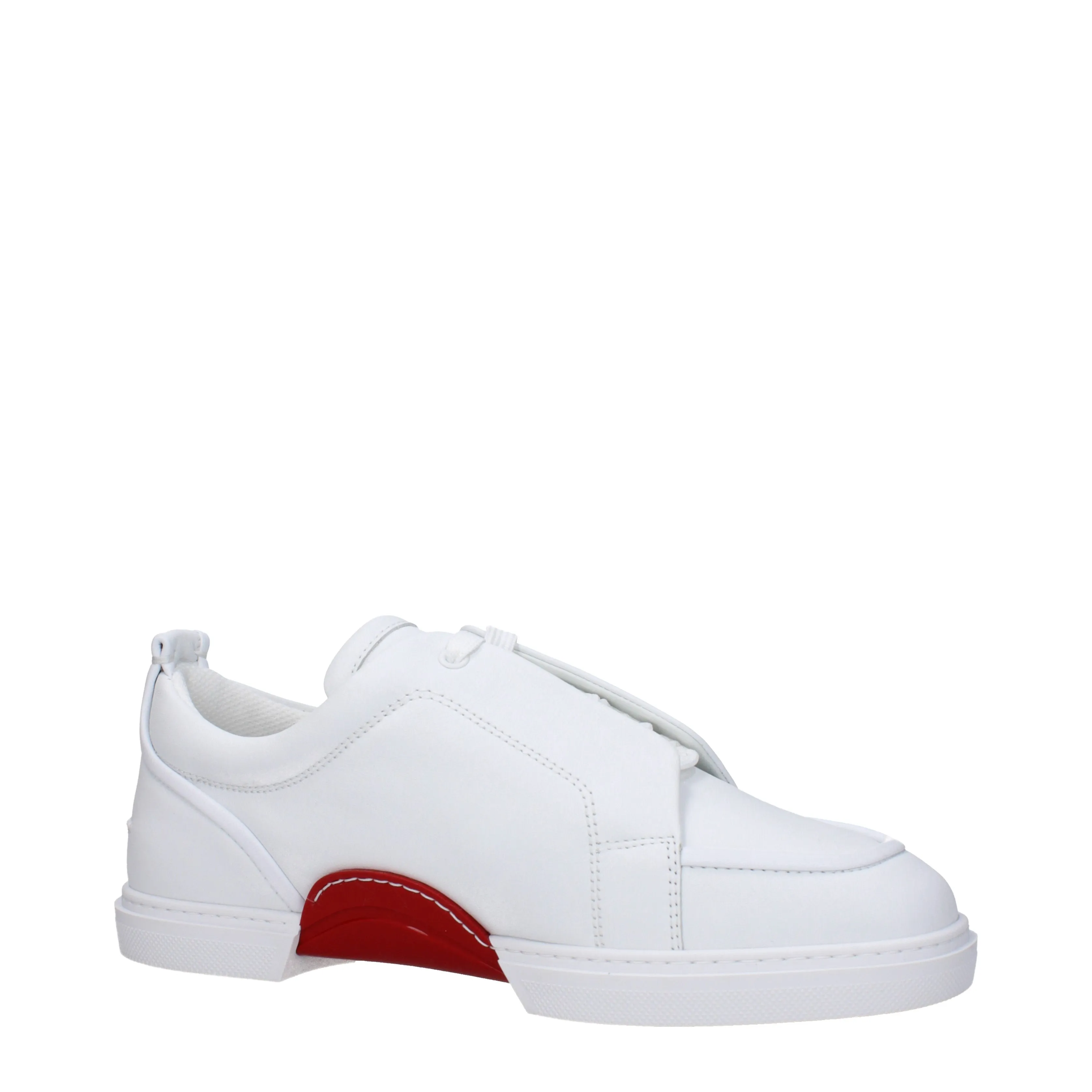 Louboutin Sneakers Jimmy Uomo Pelle Bianco