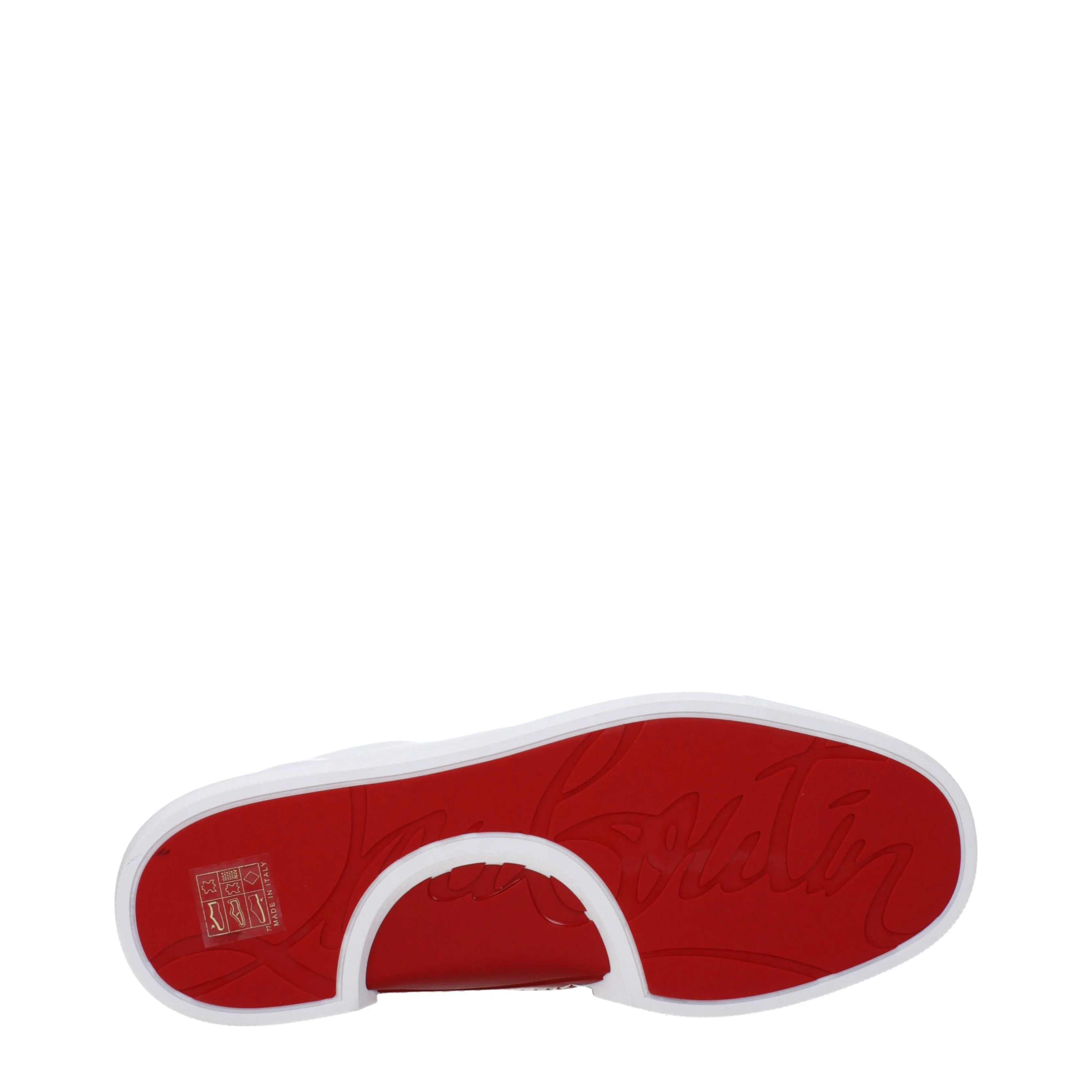 Louboutin Sneakers Jimmy Uomo Pelle Bianco