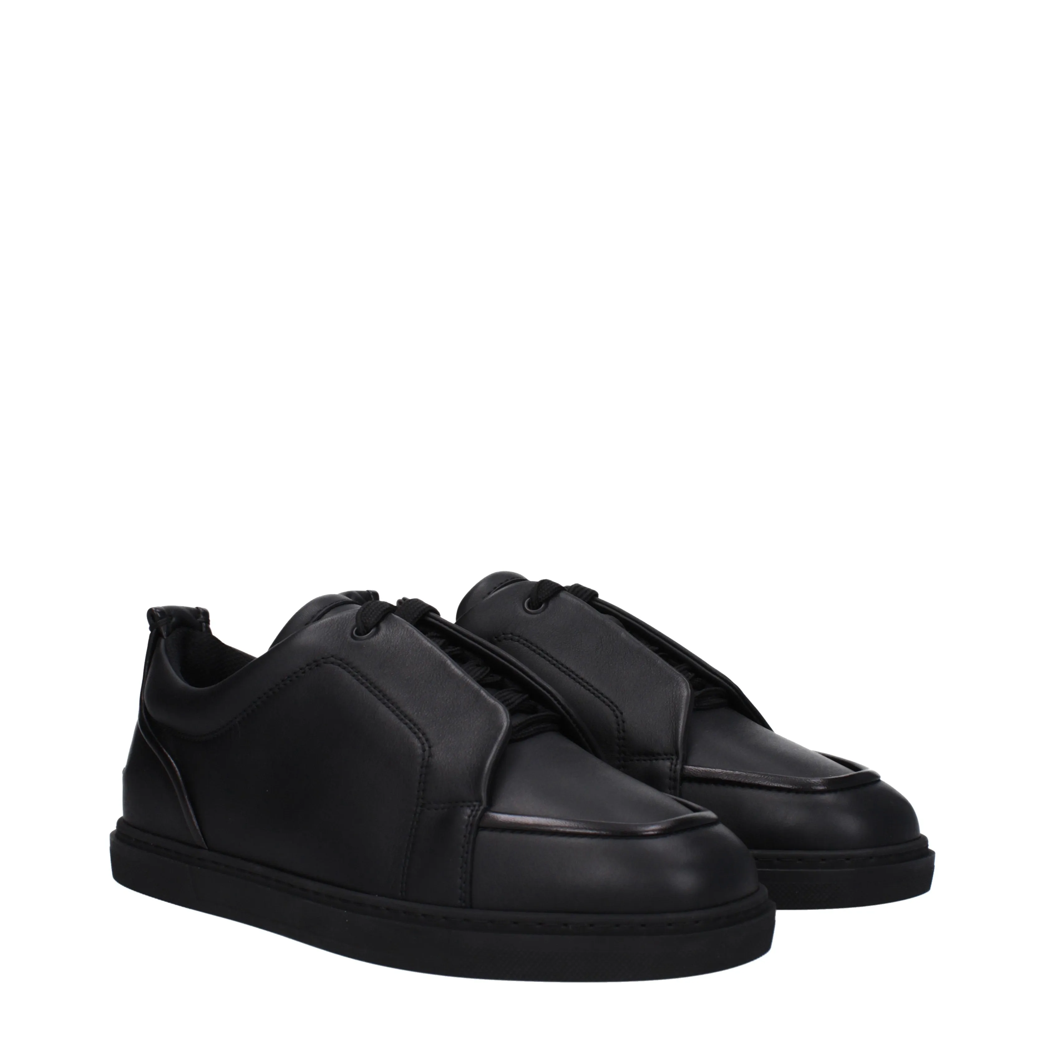 Louboutin Sneakers Jimmy Uomo Pelle Nero