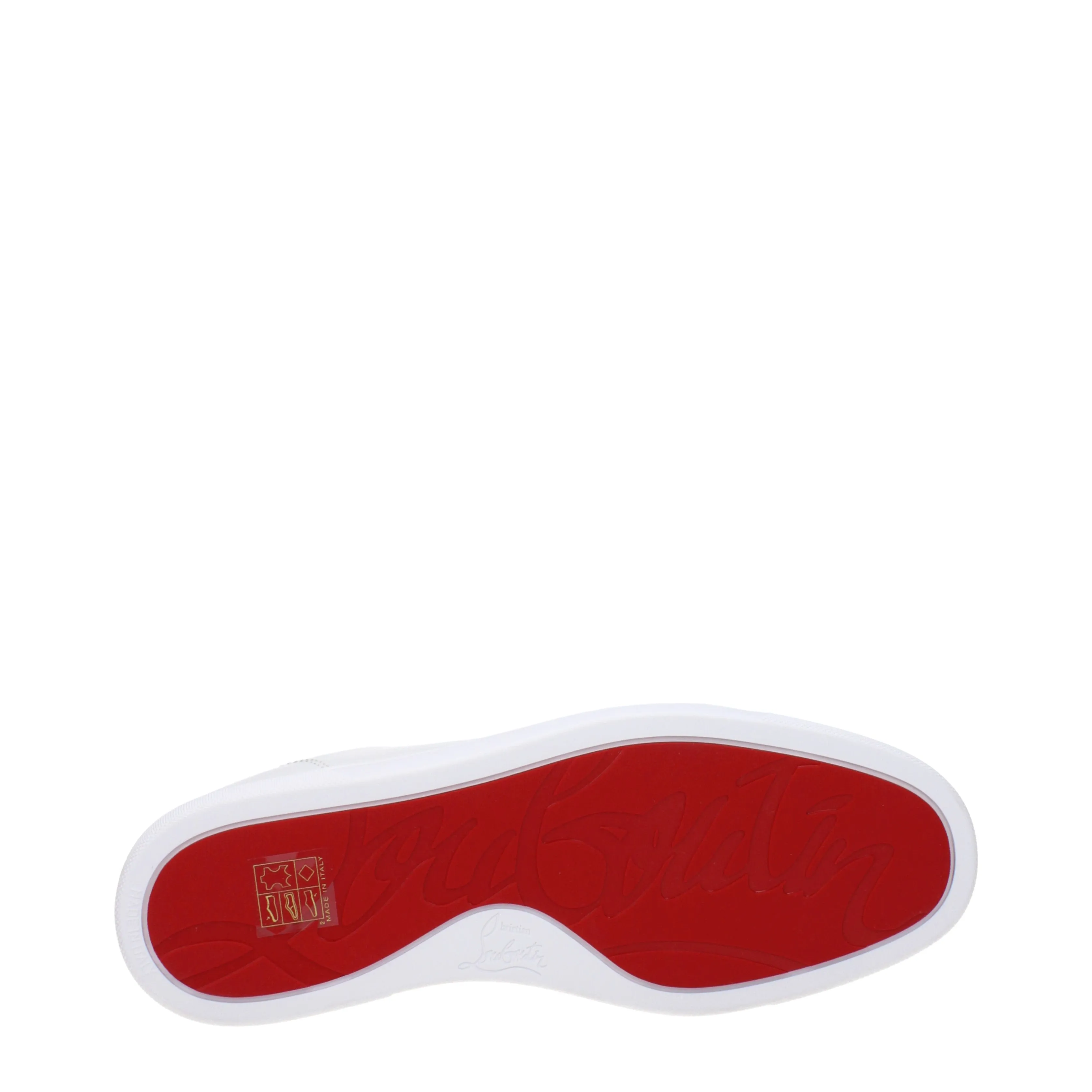 Louboutin Sneakers Louis junior Uomo Pelle Bianco