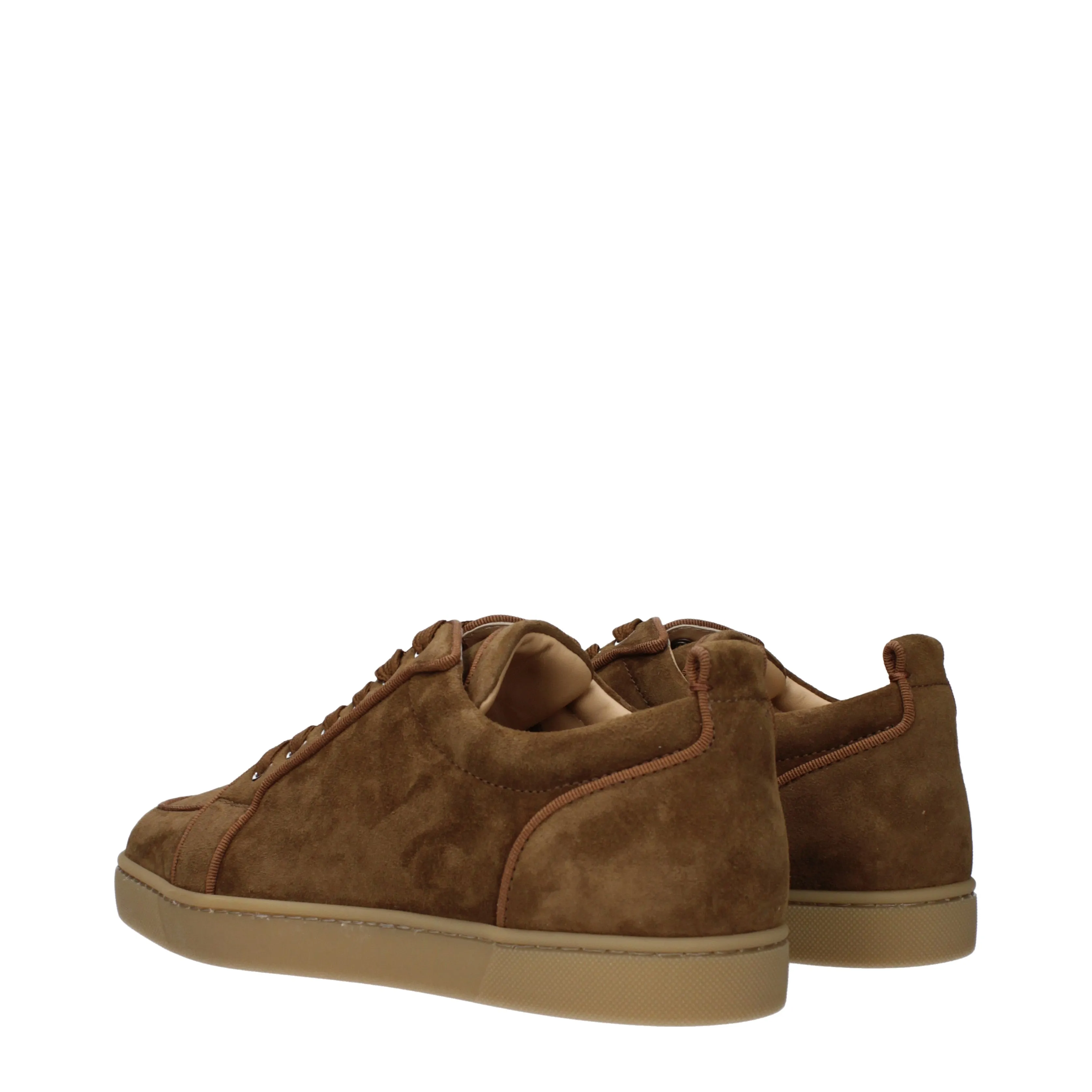 Louboutin Sneakers Uomo Camoscio Marrone/Nandù