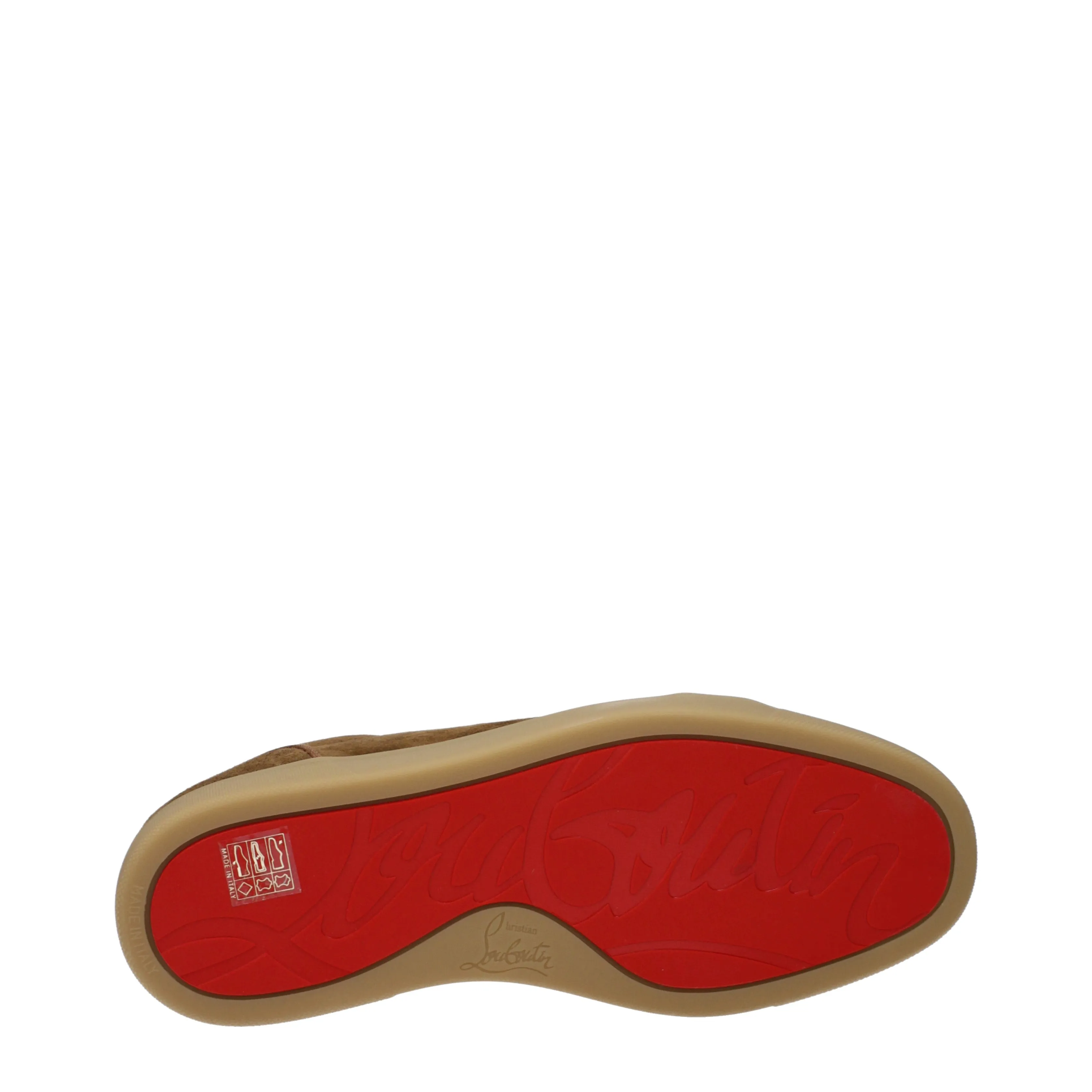 Louboutin Sneakers Uomo Camoscio Marrone/Nandù