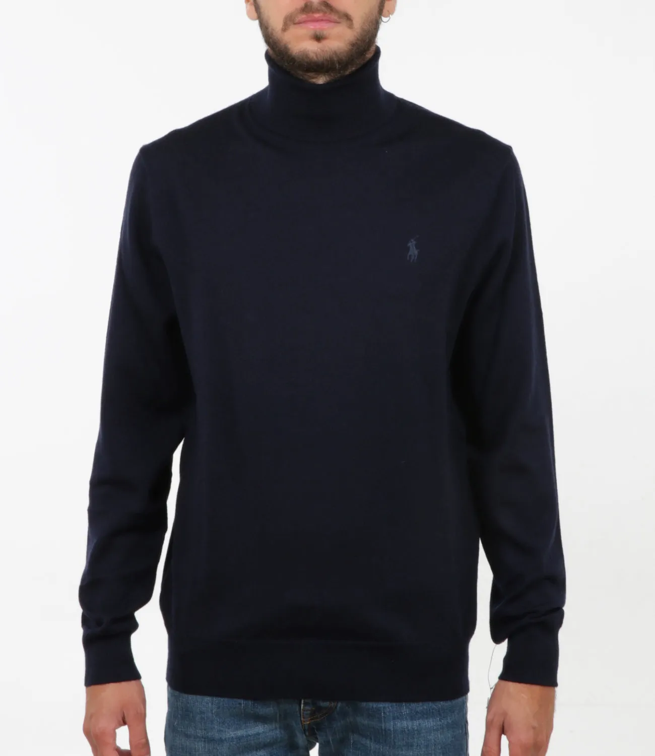 Maglia Dolcevita Blu Navy