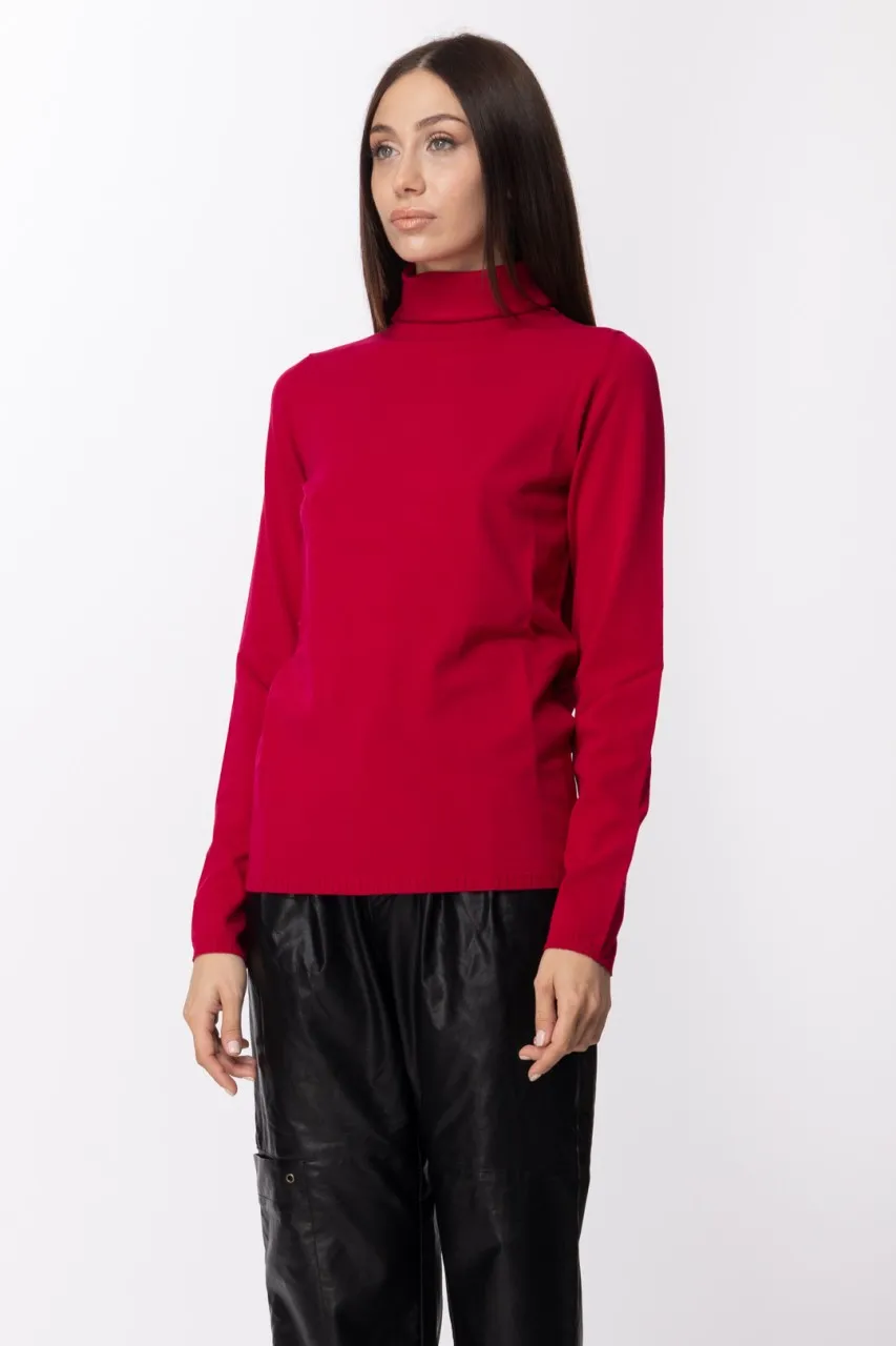 Maglia dolcevita Fuxia