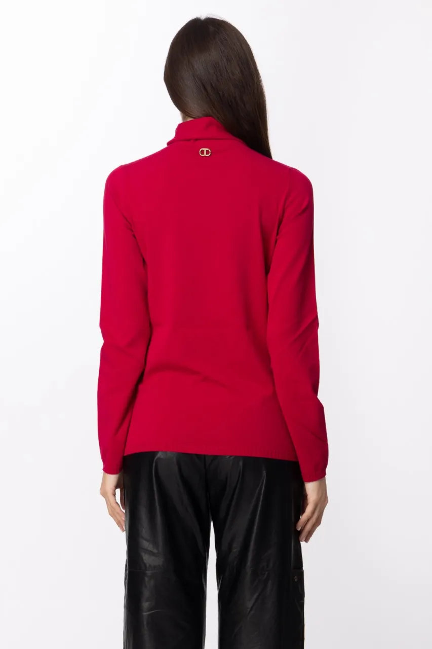 Maglia dolcevita Fuxia