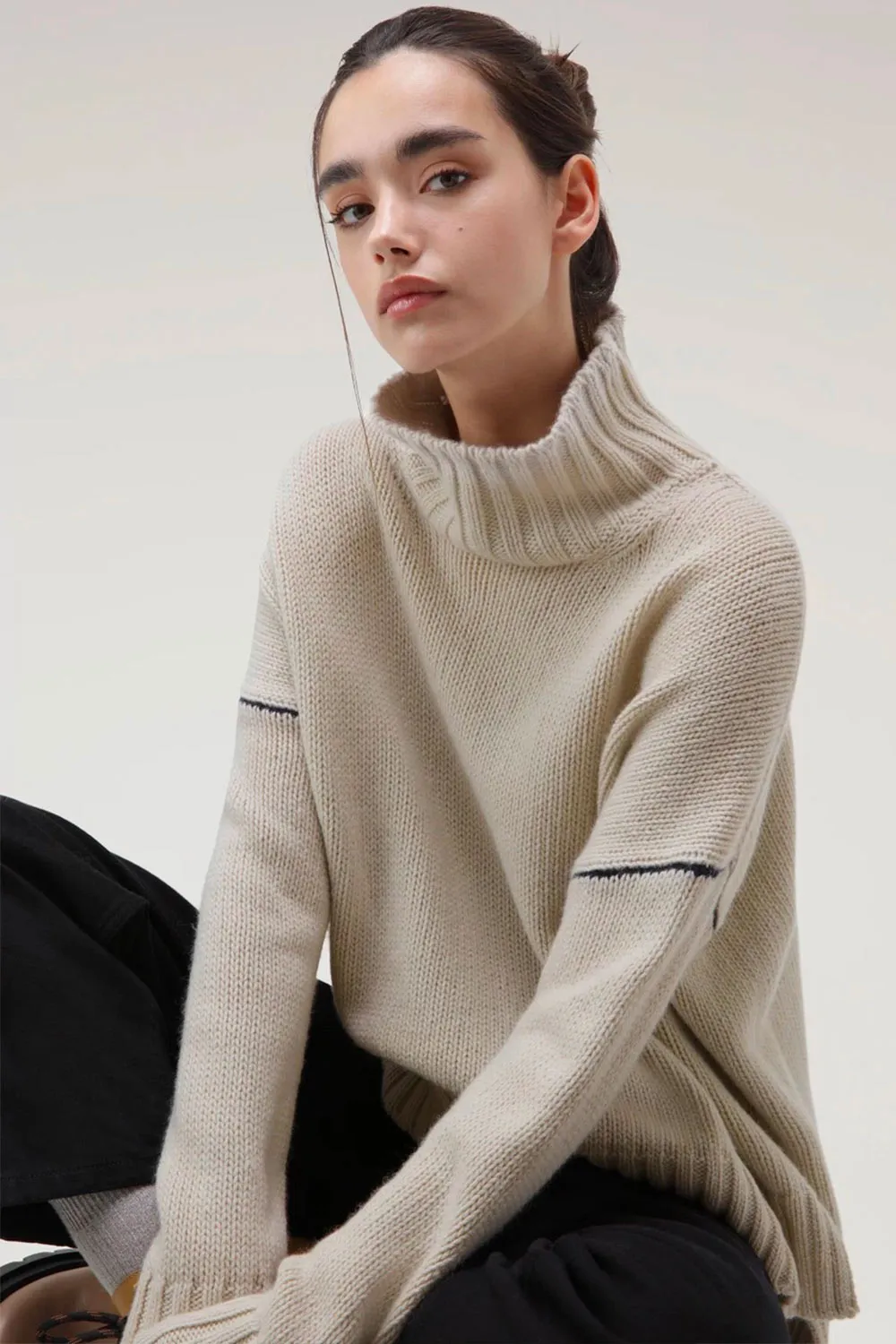 Maglia Dolcevita in Lana Vergine