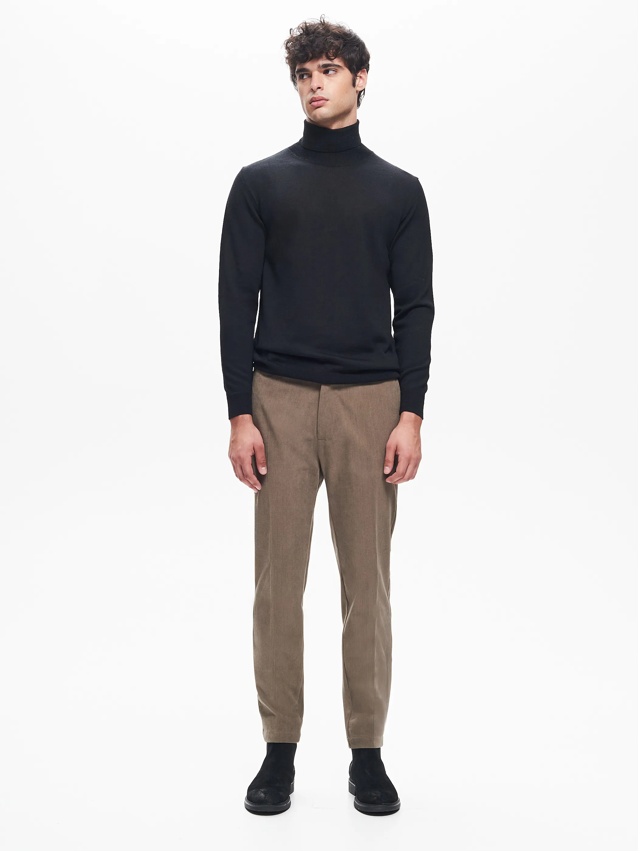      Maglia Dolcevita Uomo  Basic Nero  QB24     